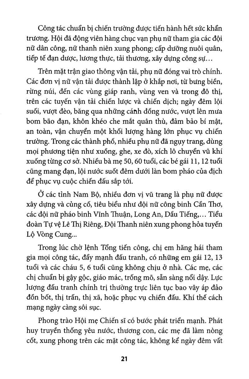 phụ nữ sài gòn gia định và nam bộ trong cuộc tổng tiến công và nổi dậy xuân mậu thân 1968