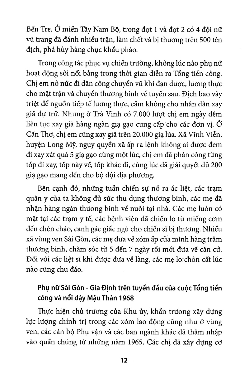 phụ nữ sài gòn gia định và nam bộ trong cuộc tổng tiến công và nổi dậy xuân mậu thân 1968
