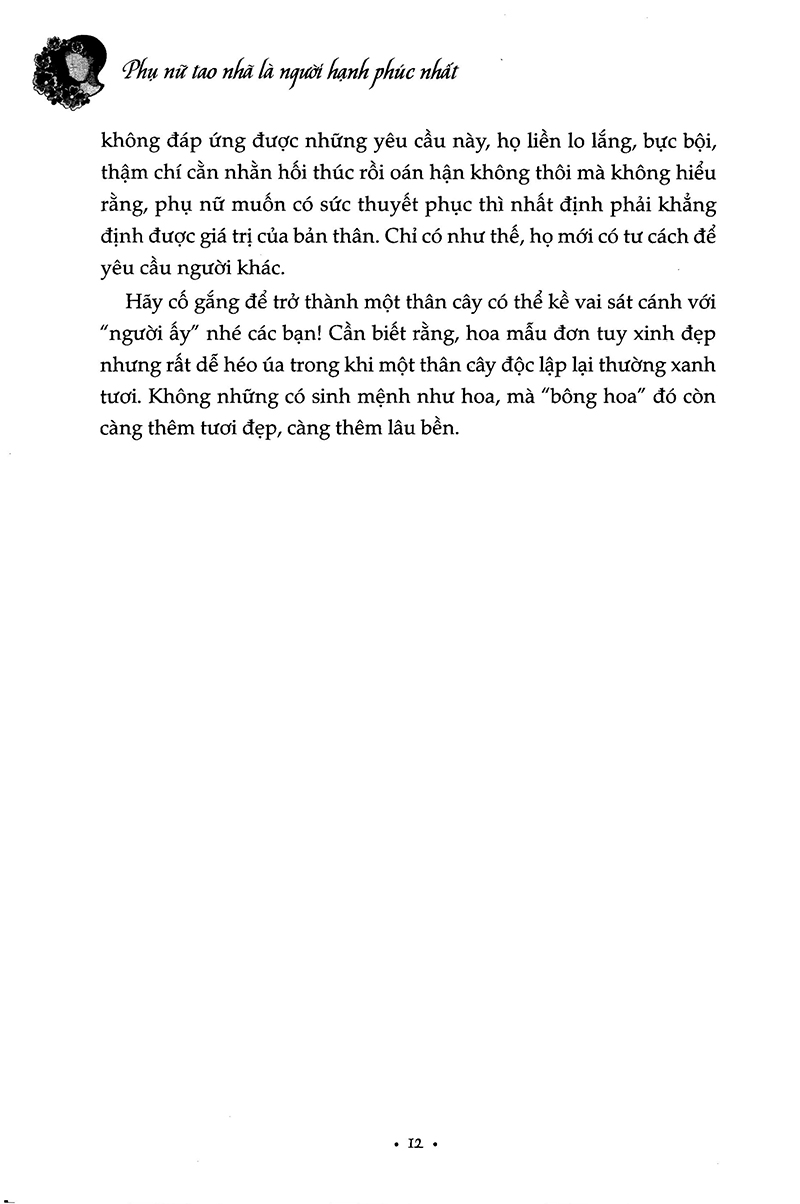 phụ nữ tao nhã là người hạnh phúc nhất