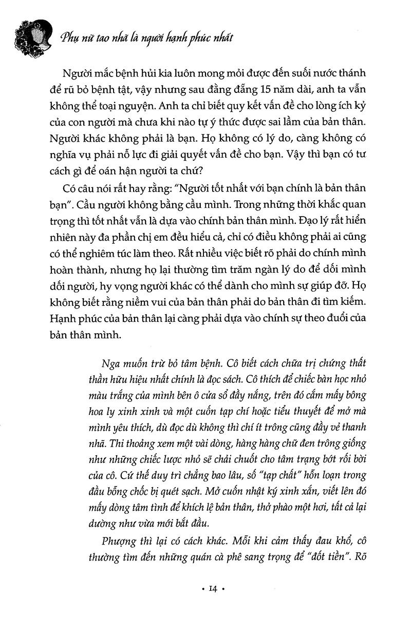 phụ nữ tao nhã là người hạnh phúc nhất