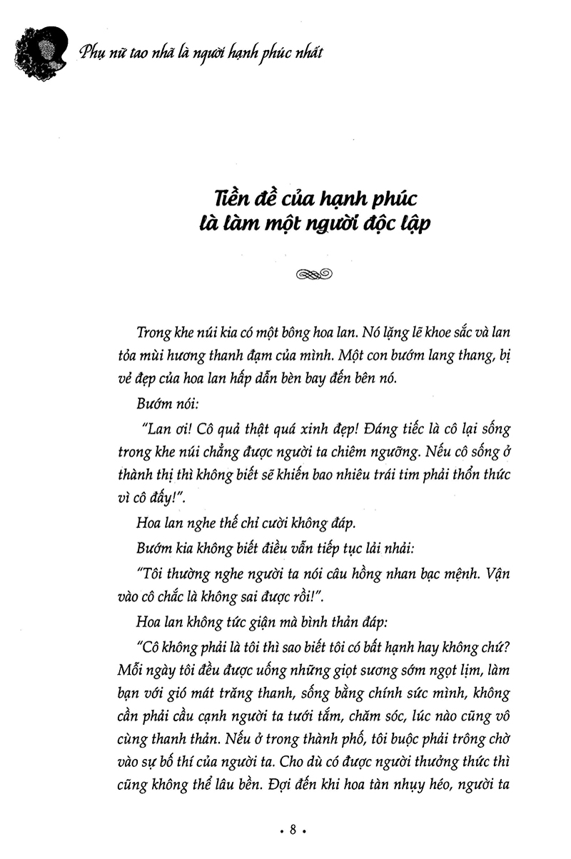 phụ nữ tao nhã là người hạnh phúc nhất