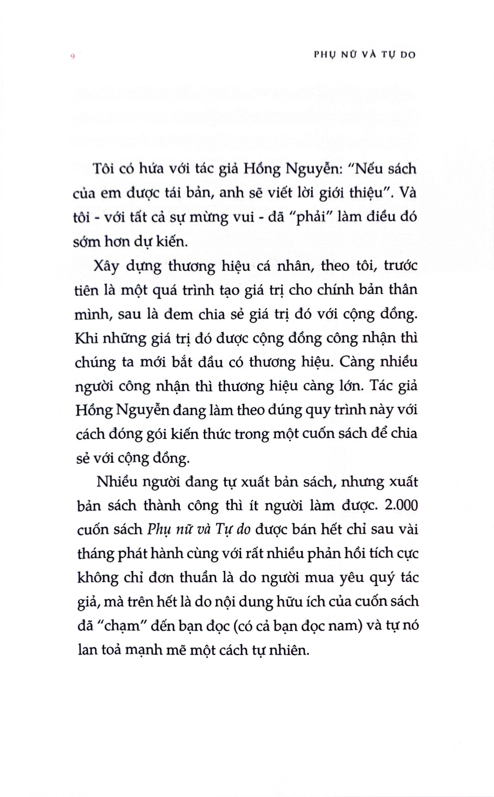 phụ nữ và tự do (tái bản 2023)
