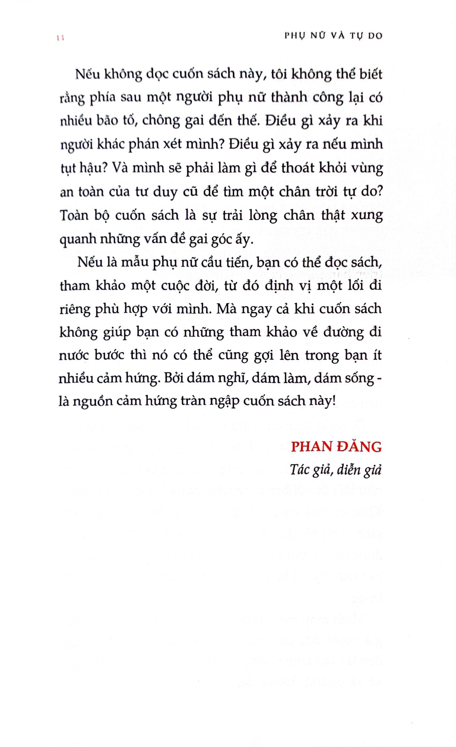 phụ nữ và tự do (tái bản 2023)