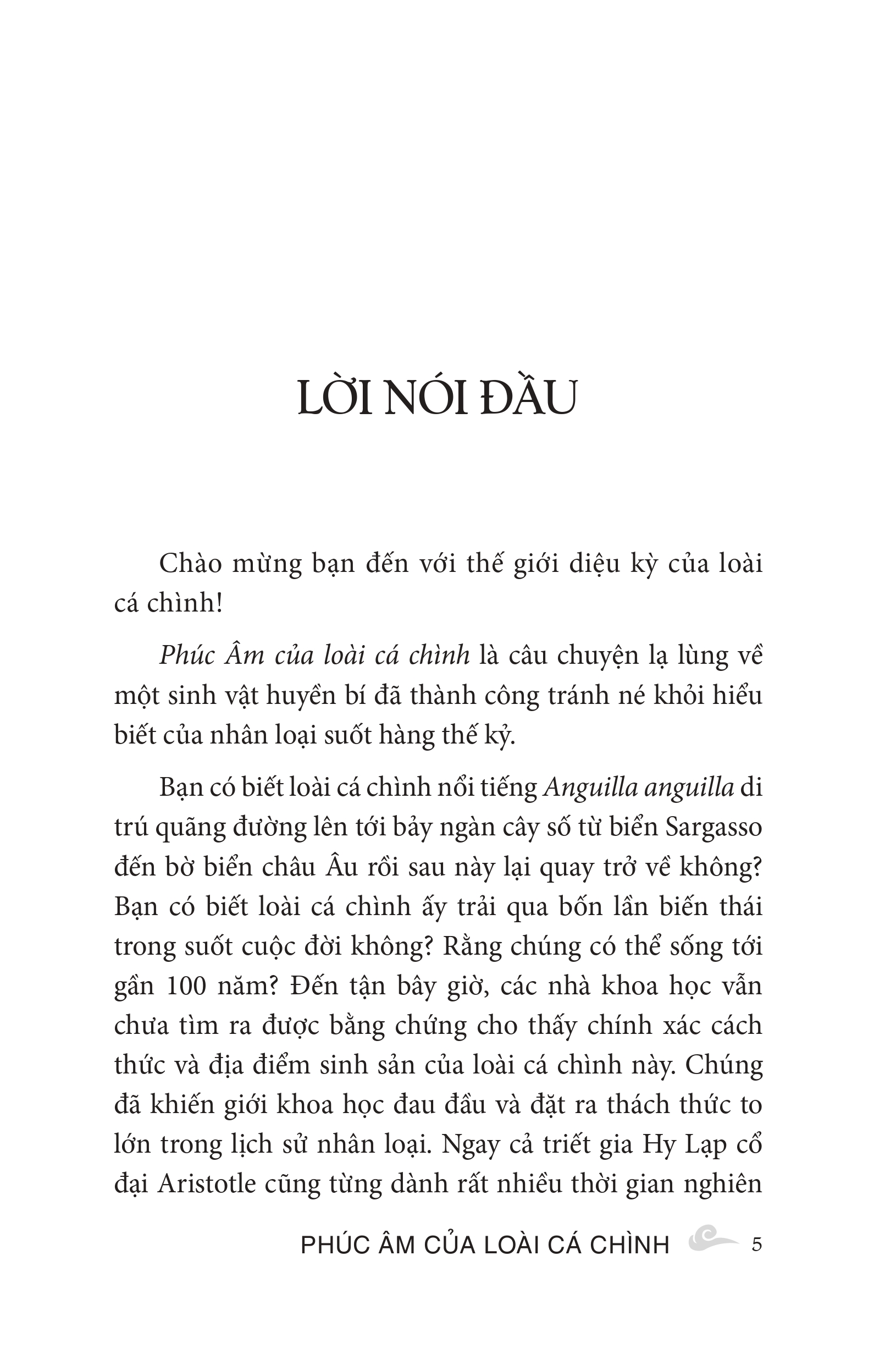 phúc âm của loài cá chình