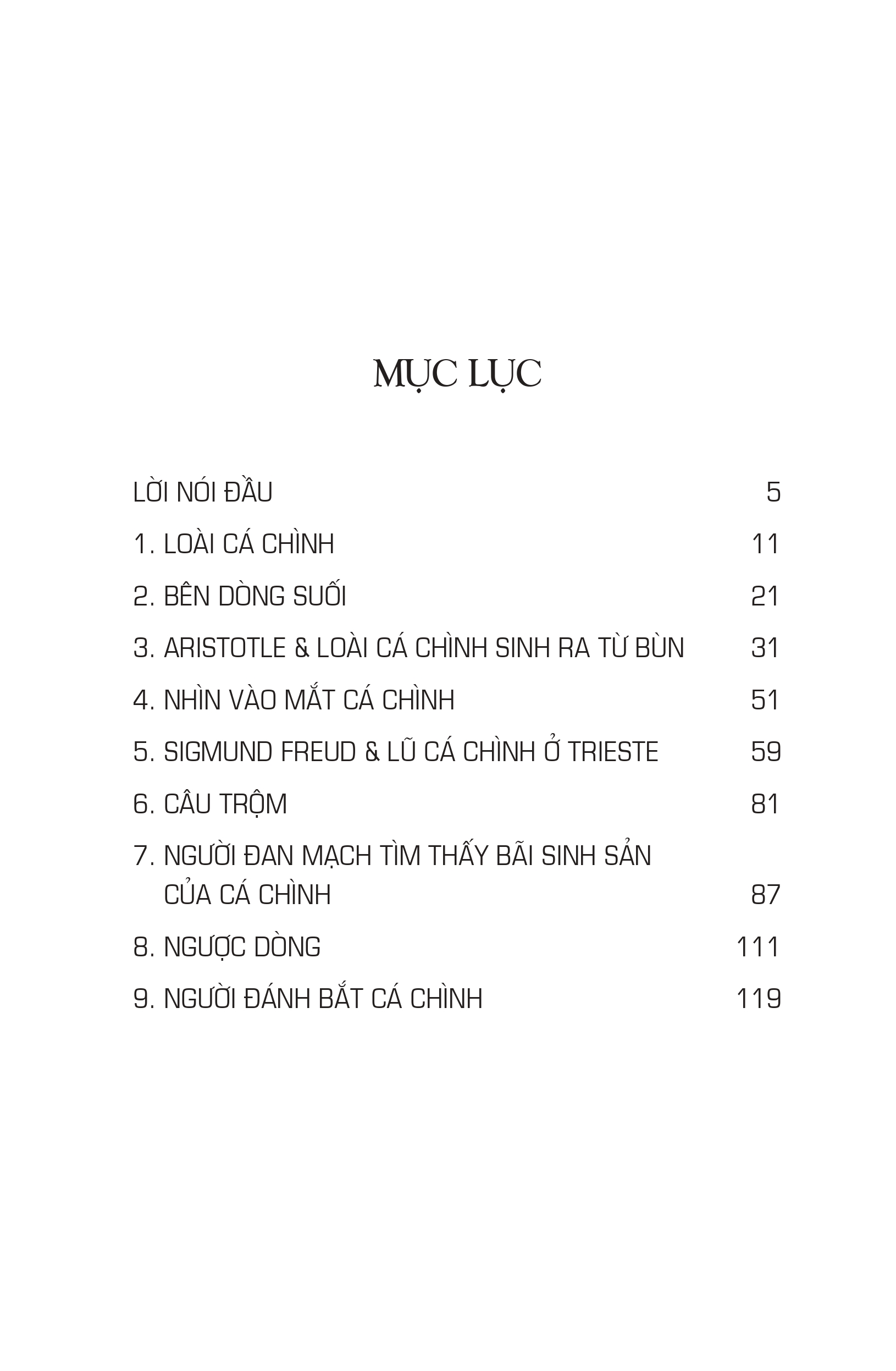 phúc âm của loài cá chình