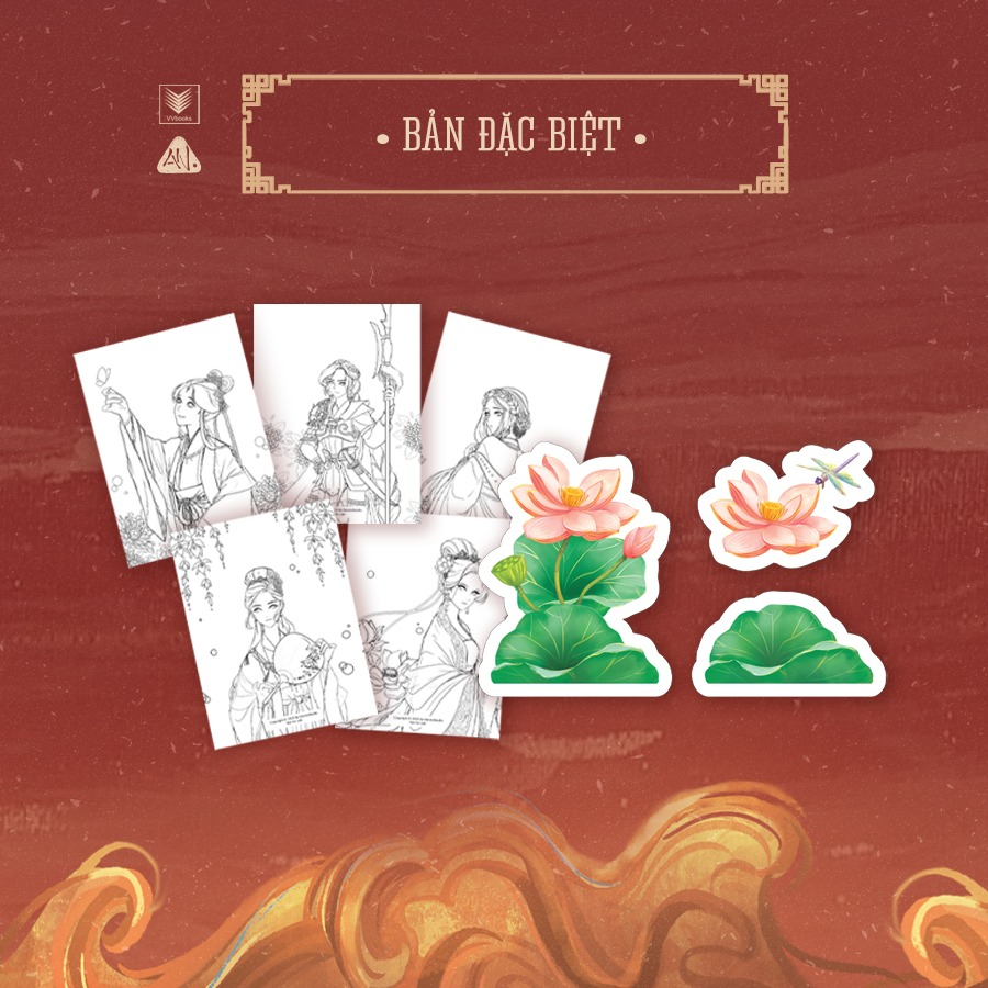 phụng nhãn - bản đặc biệt - tặng kèm bookmark trong 1 mặt + bộ mô hình 3d “hẹn ước” + bộ postcard 5 tranh tô màu nhân vật