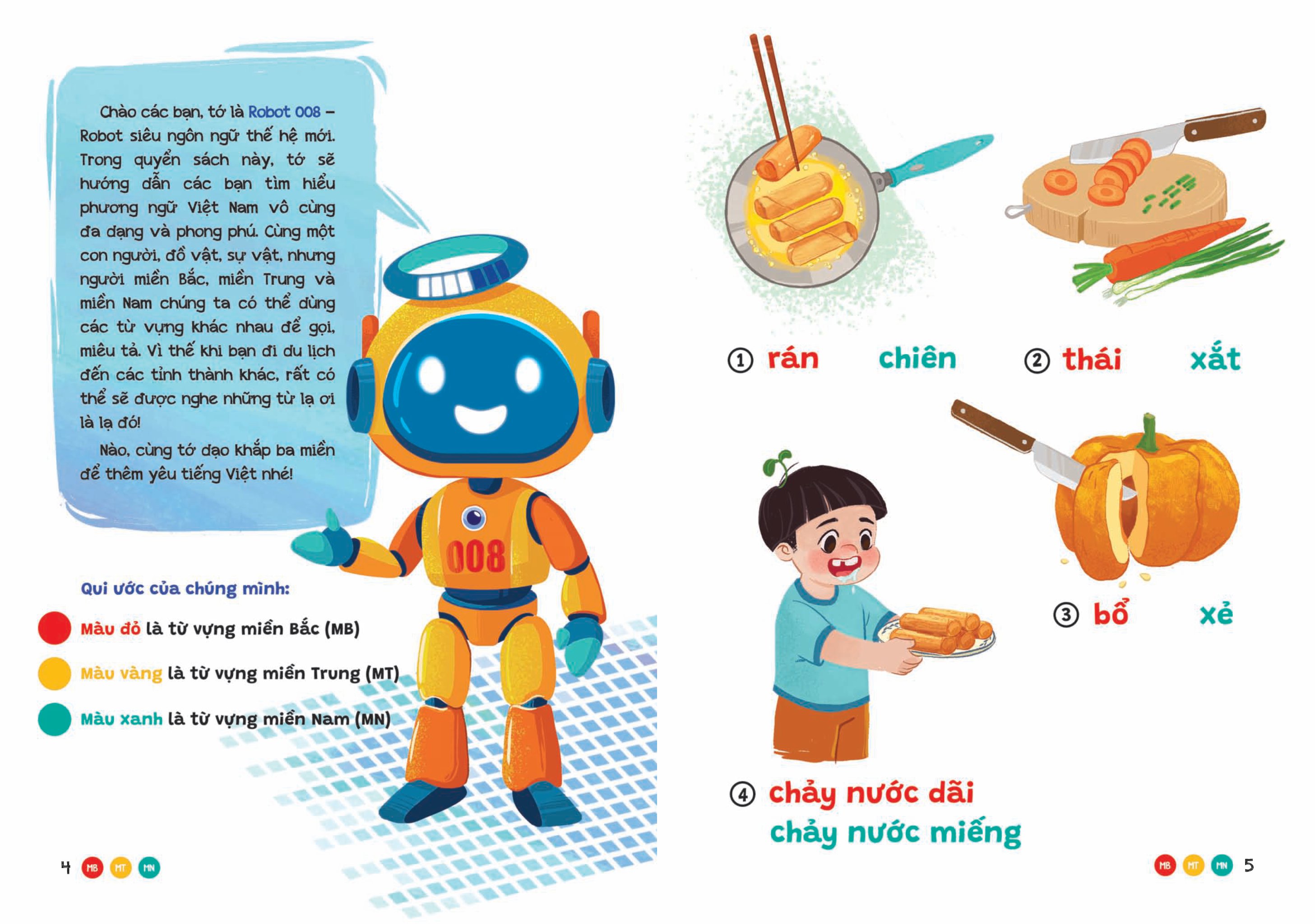 phương ngữ việt nam - từ cảm xúc đến hành động - từ vựng phong phú cho bé