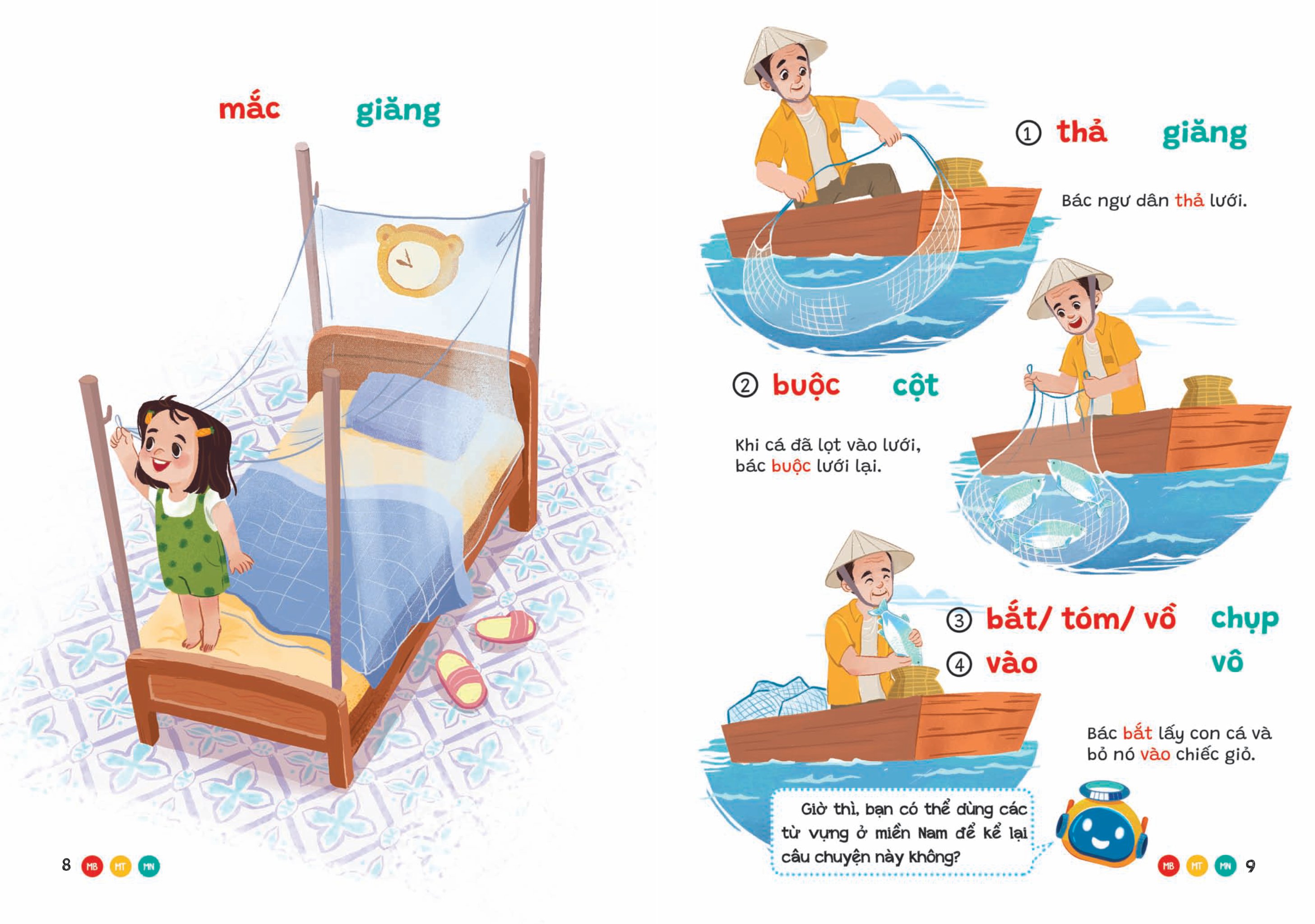 phương ngữ việt nam - từ cảm xúc đến hành động - từ vựng phong phú cho bé