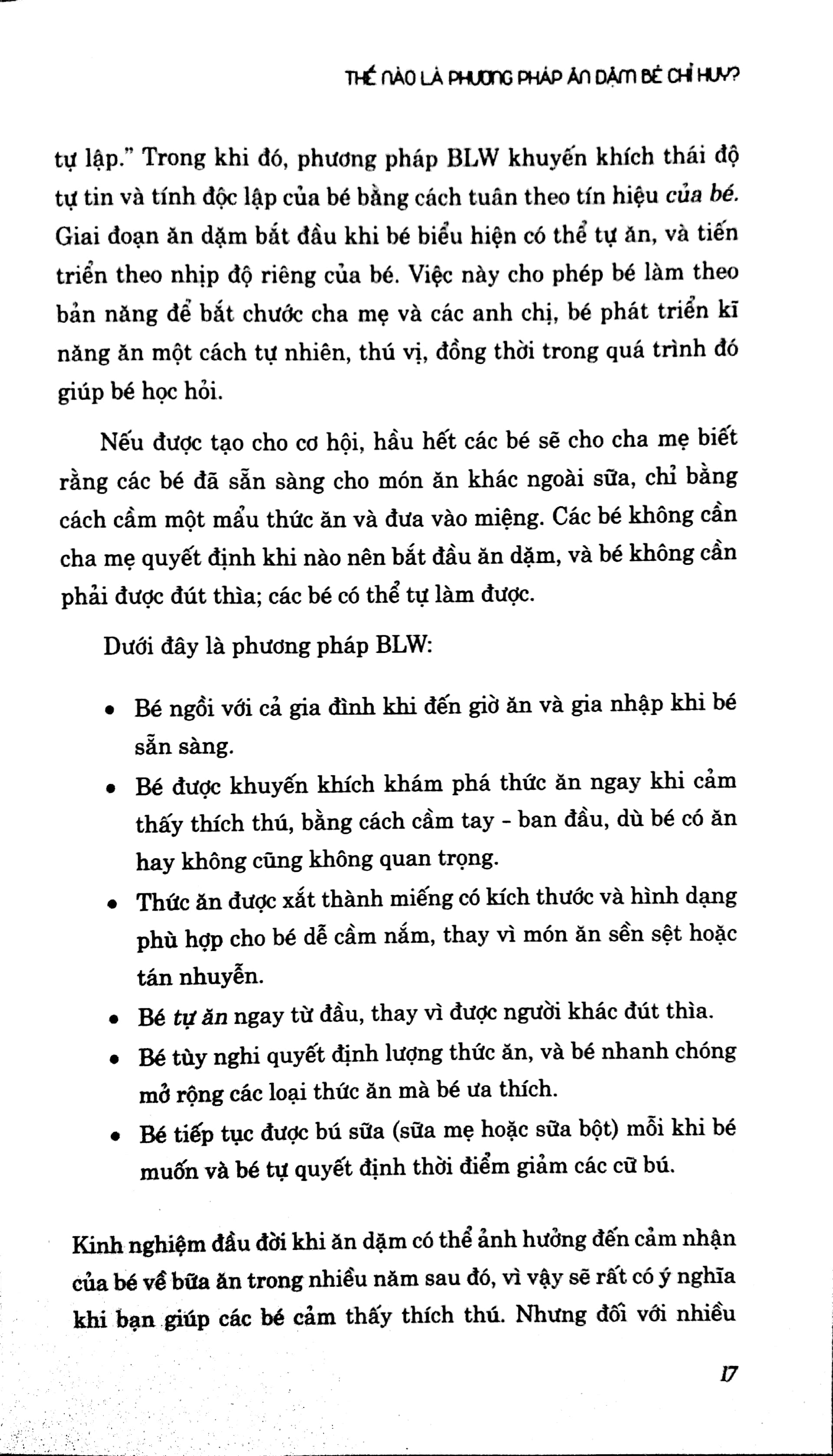 phương pháp ăn dặm bé chỉ huy (baby led-weaning) (tái bản 2021)