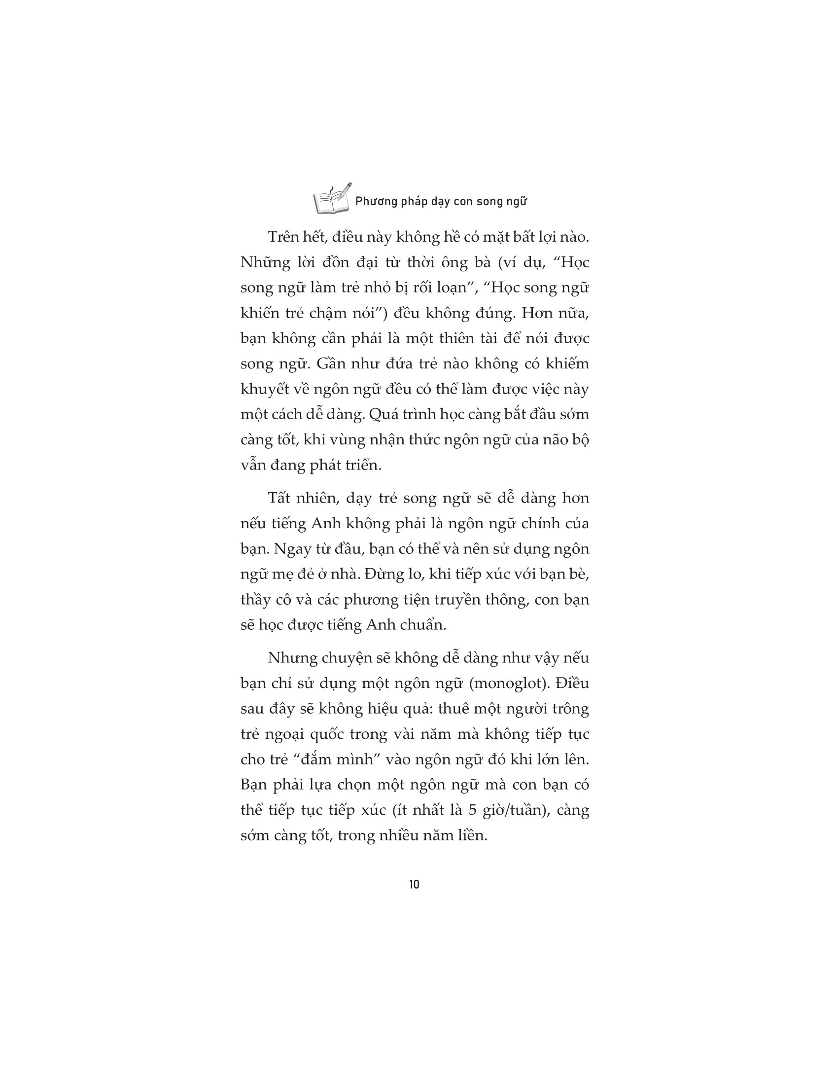 phương pháp dạy con song ngữ