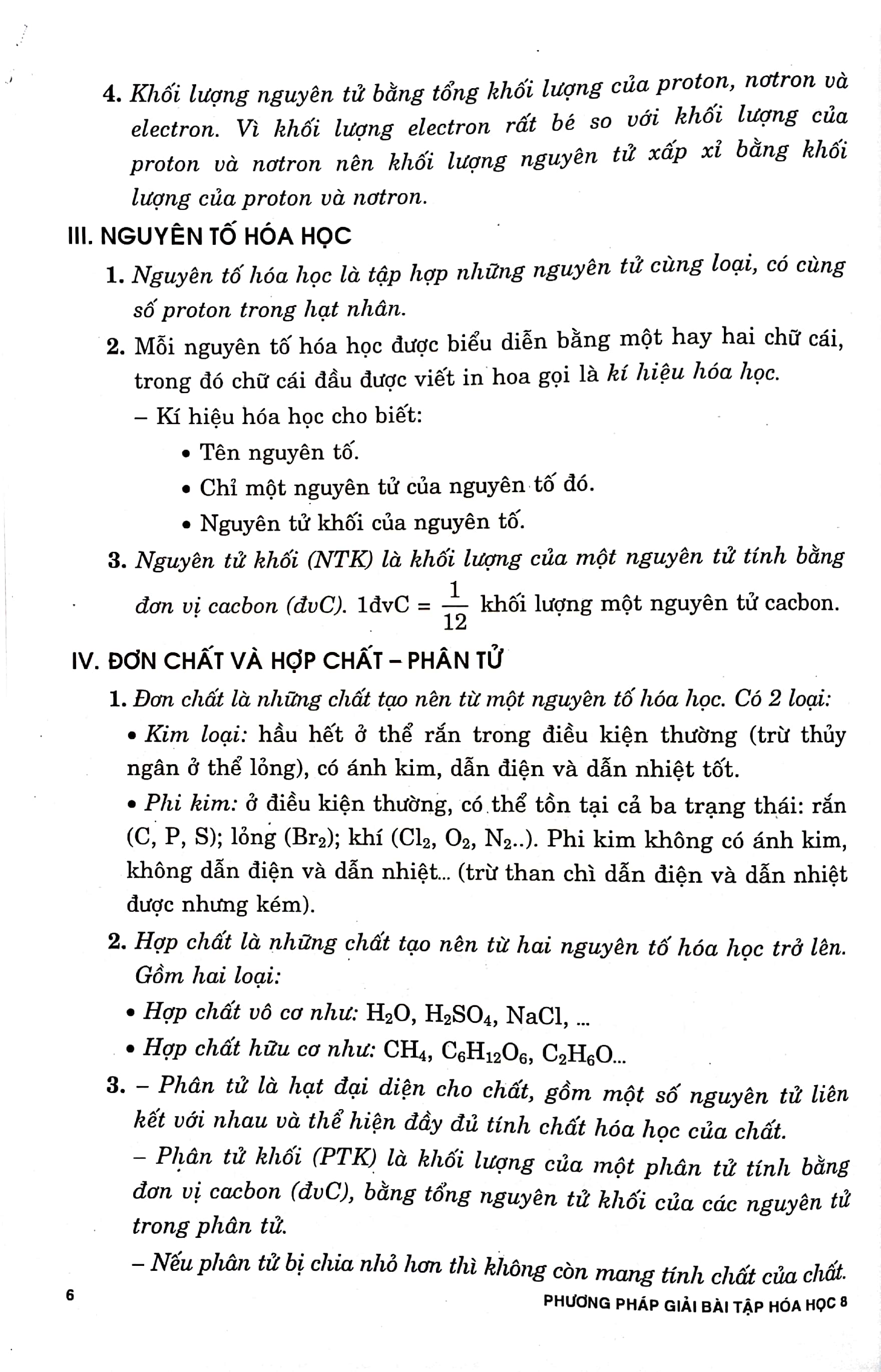 phương pháp giải bài tập hoá học 8