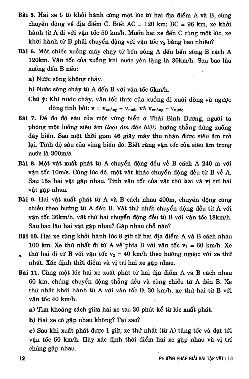 phương pháp giải bài tập vật lý 8