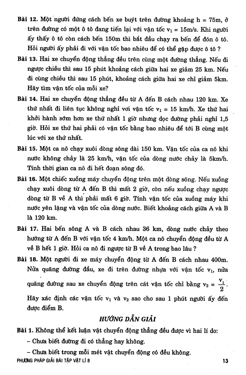 phương pháp giải bài tập vật lý 8