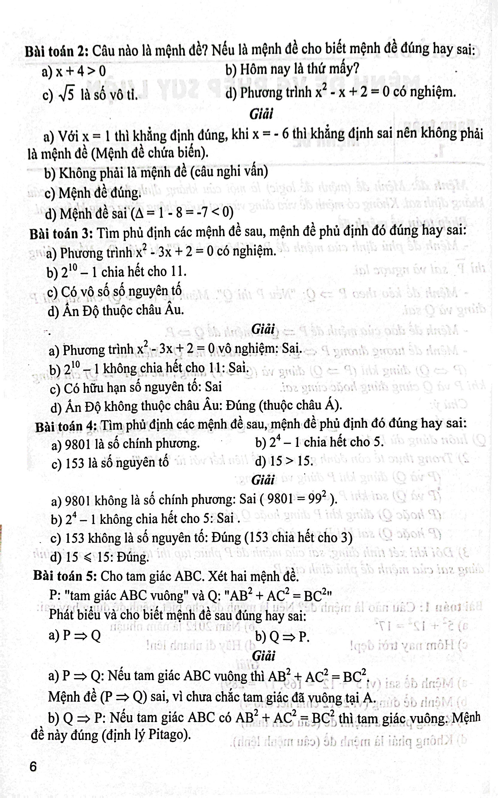 phương pháp giải các chủ đề căn bản đại số 10 (biên soạn theo chương trinh gdpt mới) (dùng chung cho các bộ sgk hiện hành)