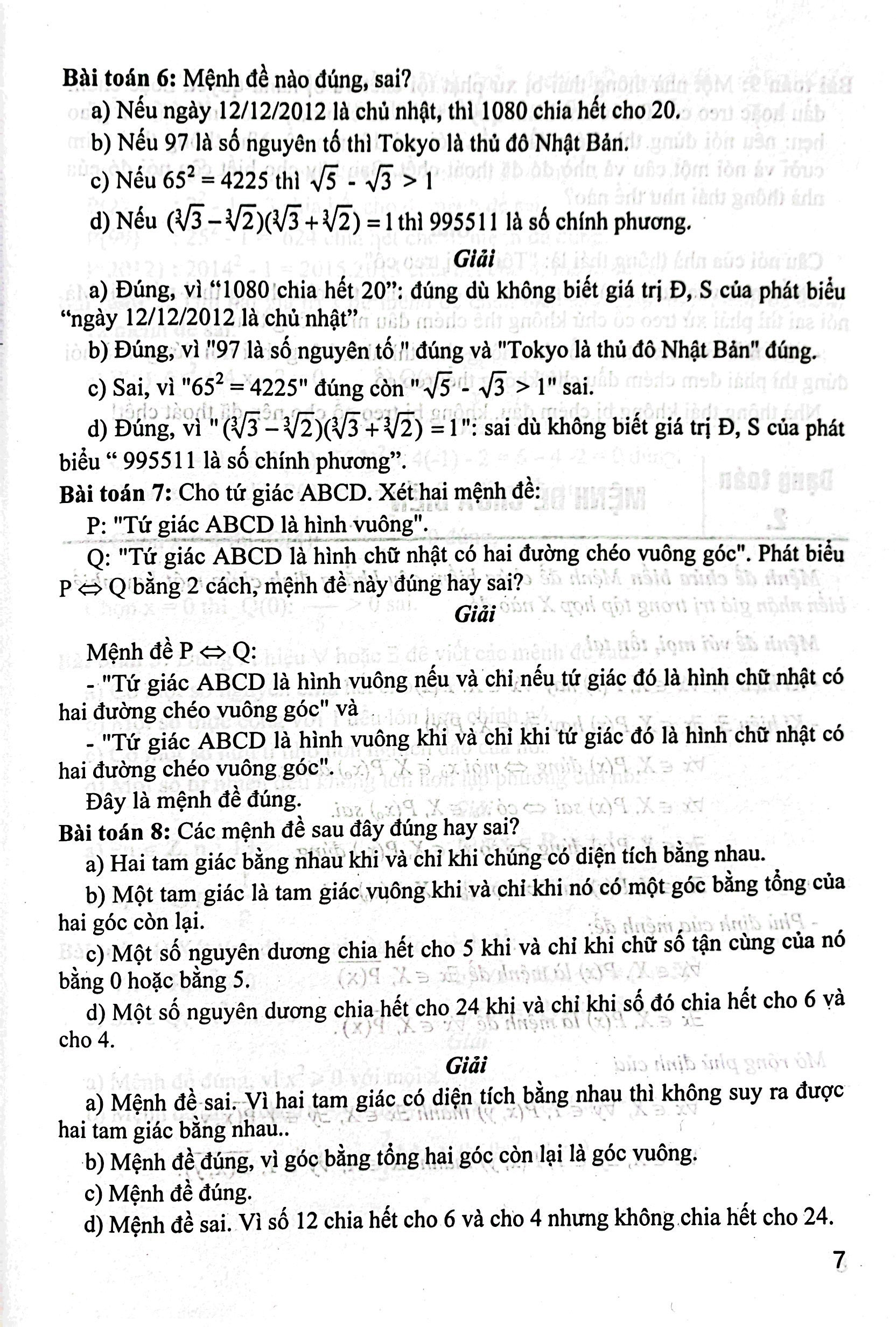 phương pháp giải các chủ đề căn bản đại số 10 (biên soạn theo chương trinh gdpt mới) (dùng chung cho các bộ sgk hiện hành)