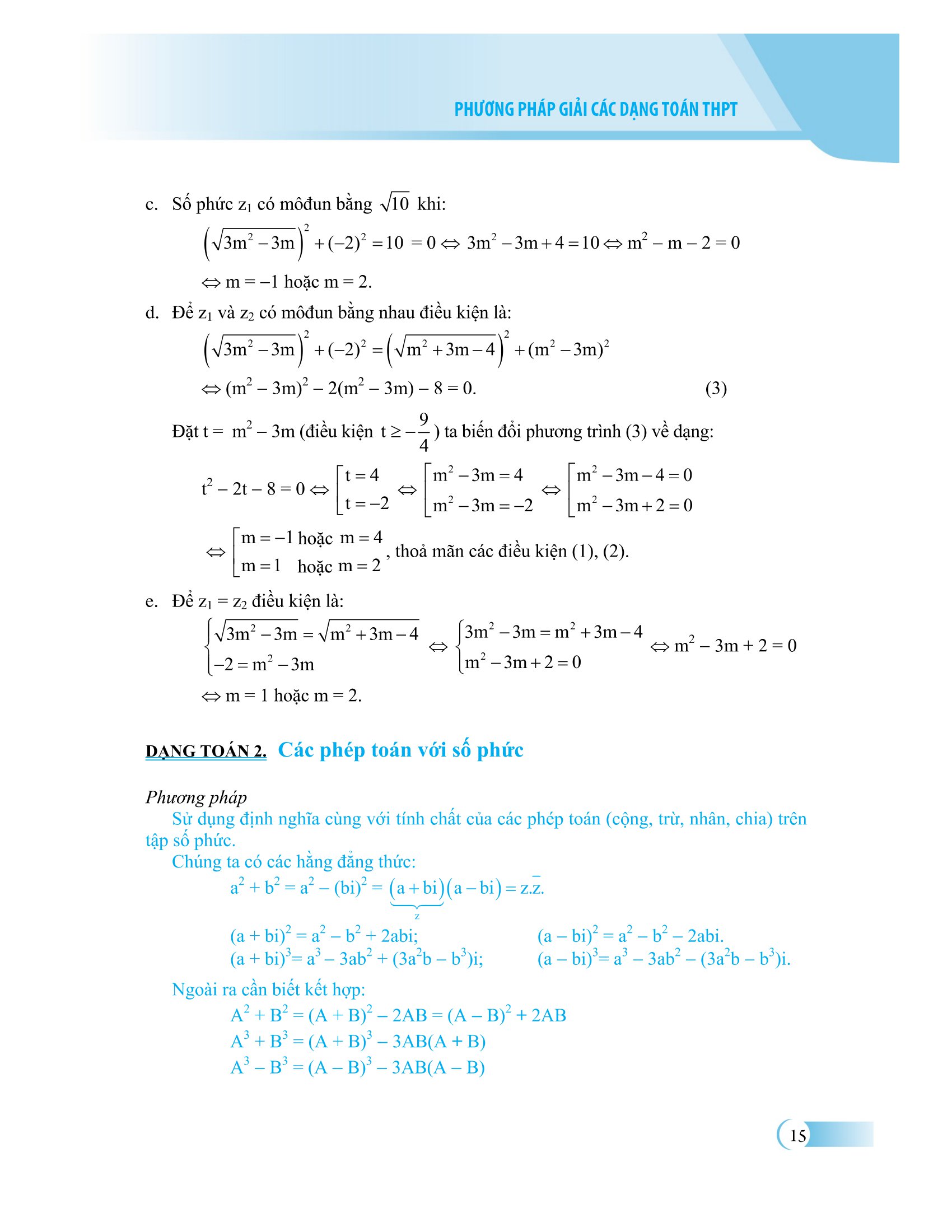 phương pháp giải các dạng toán thpt - số phức