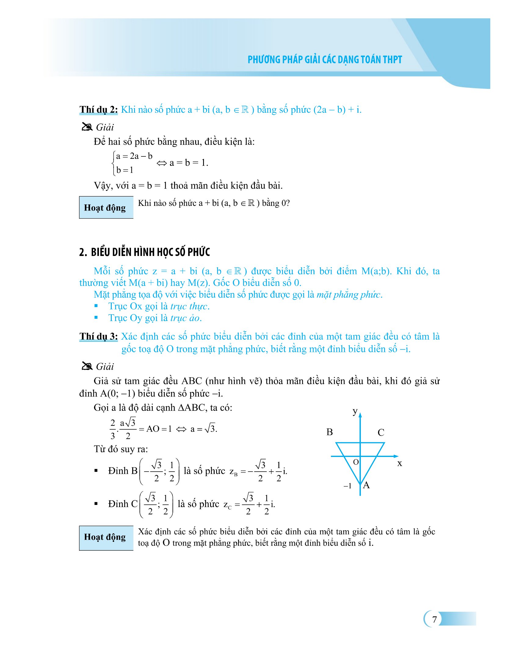 phương pháp giải các dạng toán thpt - số phức