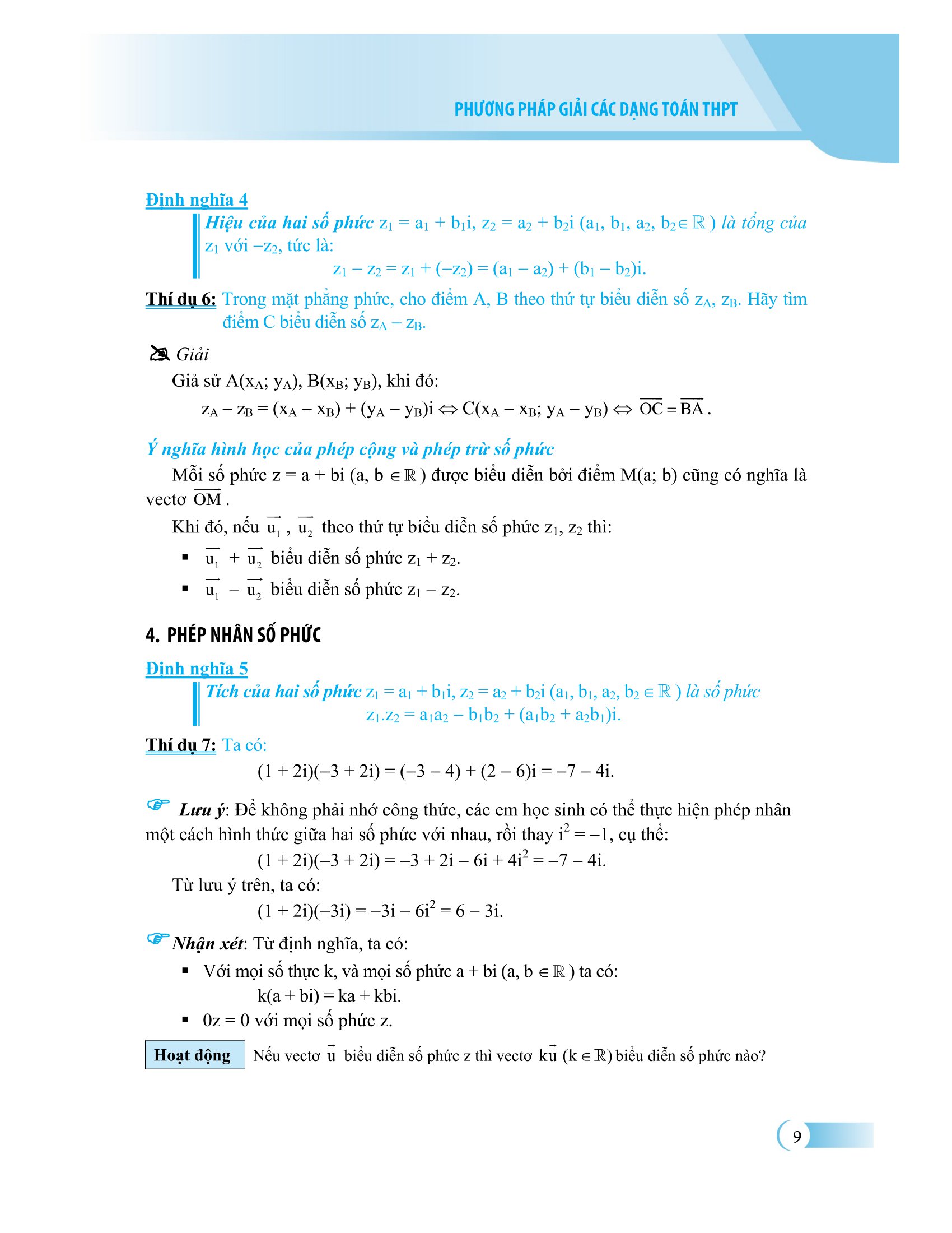 phương pháp giải các dạng toán thpt - số phức