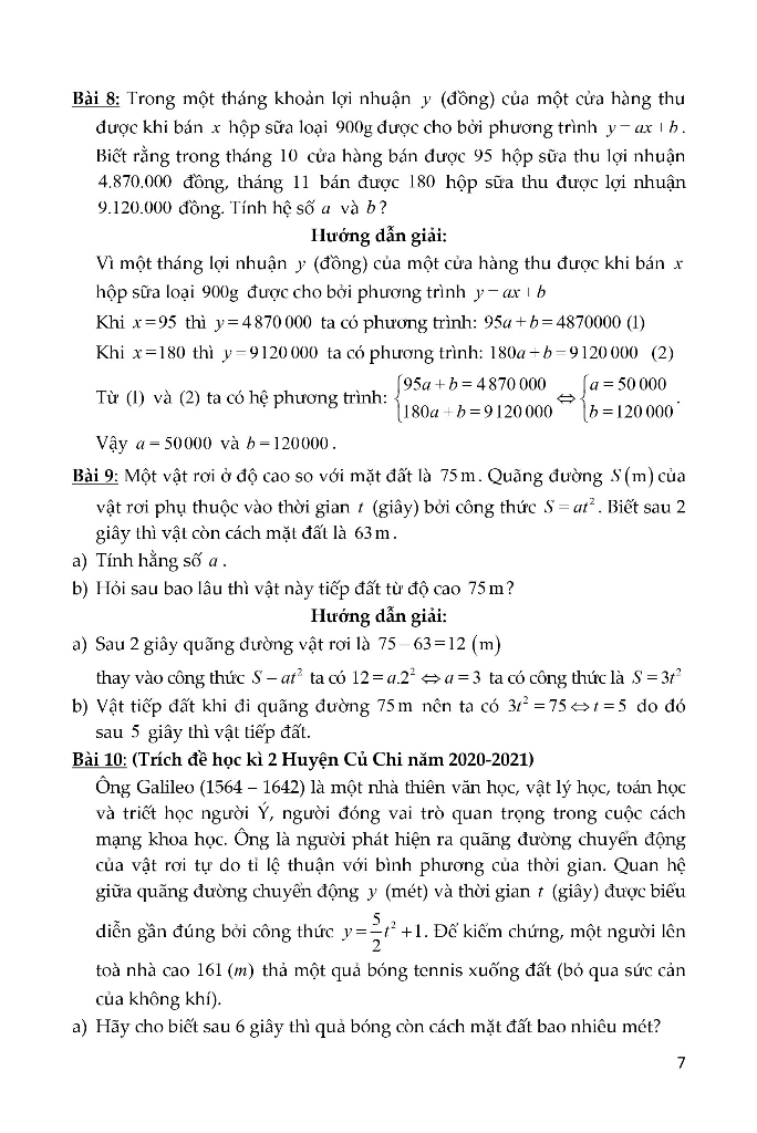 phương pháp giải các dạng toán thực tế trong kỳ thi tuyển sinh lớp 10