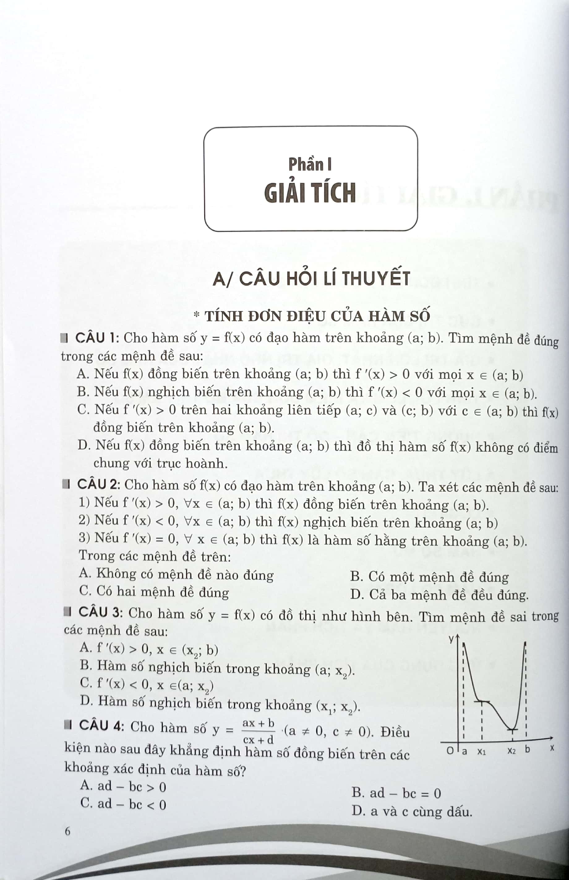 phương pháp giải câu hỏi và bài tập trắc nghiệm toán 12