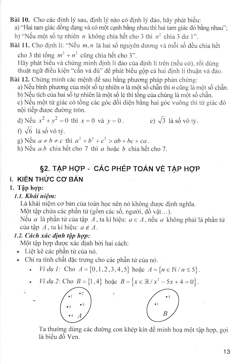 phương pháp giải toán chuyên đề đại số 10 (biên soạn theo chương trình giáo dục phổ thông mới - dùng chung cho các bộ sgk hiện hành)