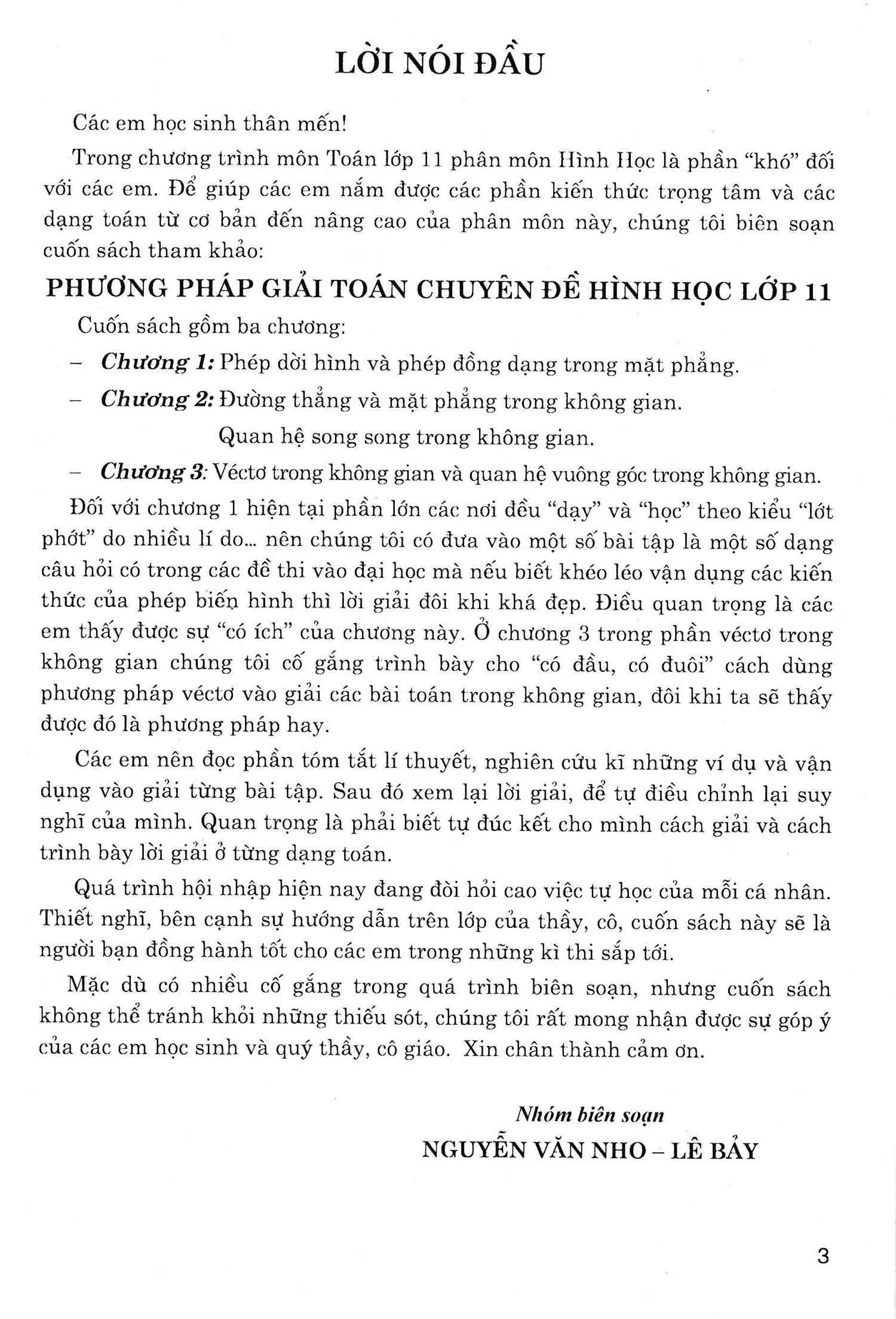 phương pháp giải toán chuyên đề hình học 11 (dùng chung cho các bộ sgk hiện hành)