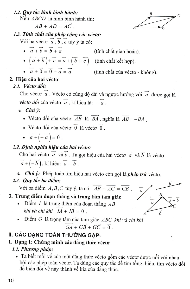 phương pháp giải toán chuyên đề hình học lớp 10 (biên soạn theo chương trình giáo dục phổ thông mới - dùng chung cho các bộ sgk hiện hành)
