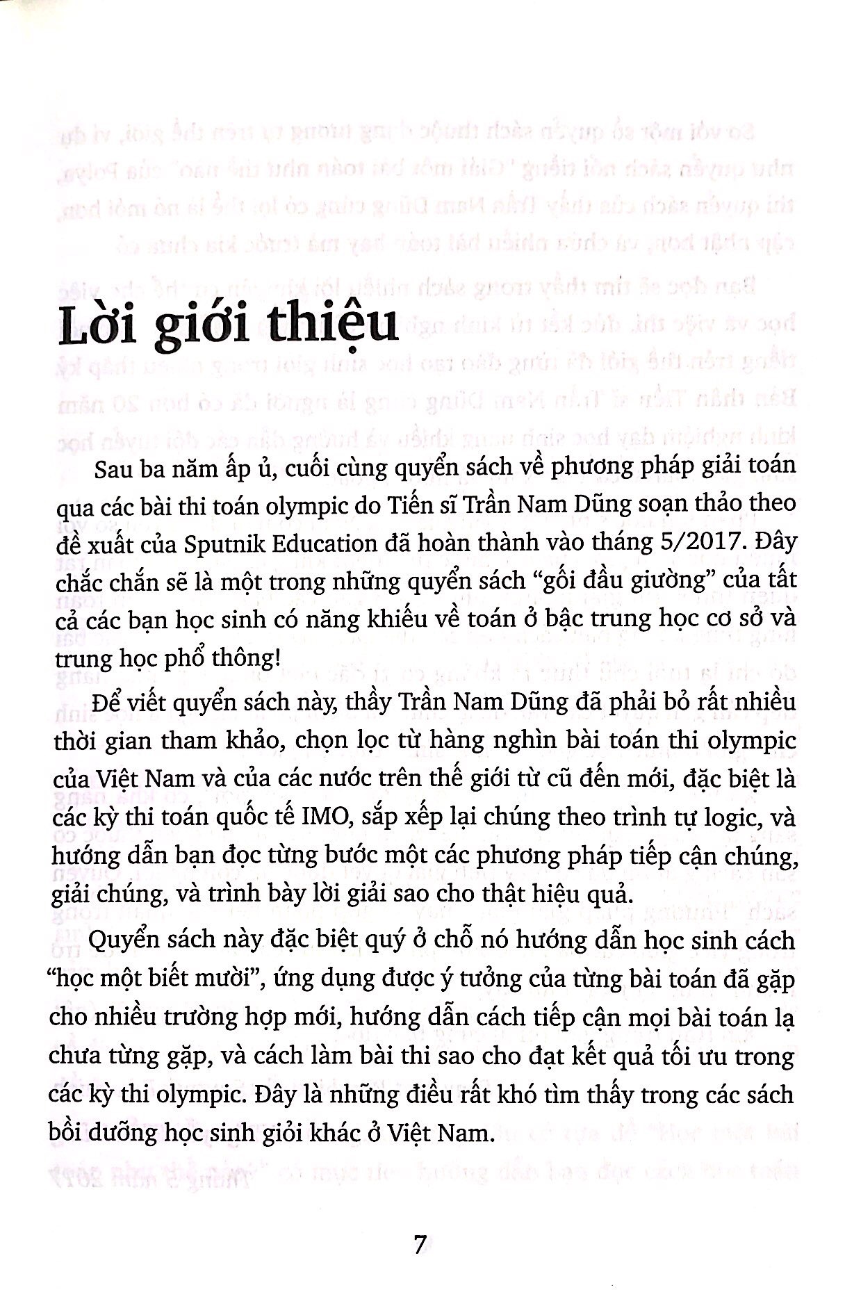 phương pháp giải toán qua các bài toán olympic (tái bản 2023)