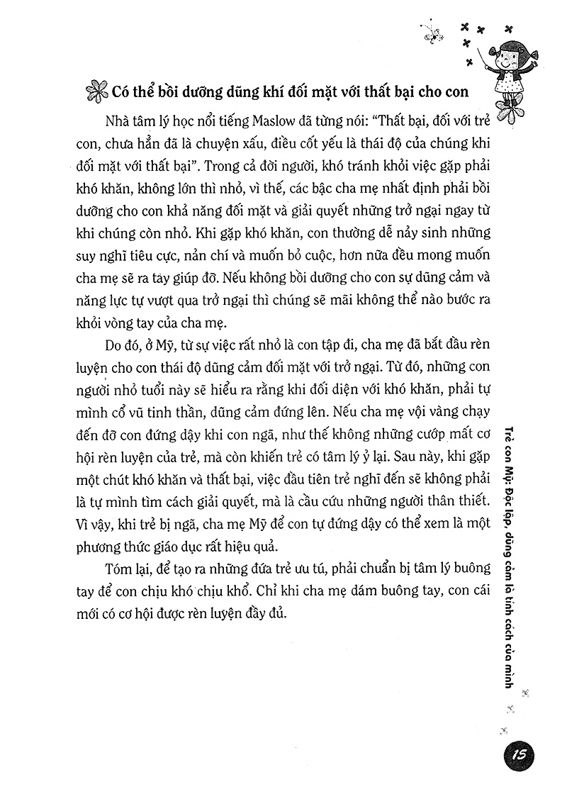 phương pháp giáo dục con của người mỹ