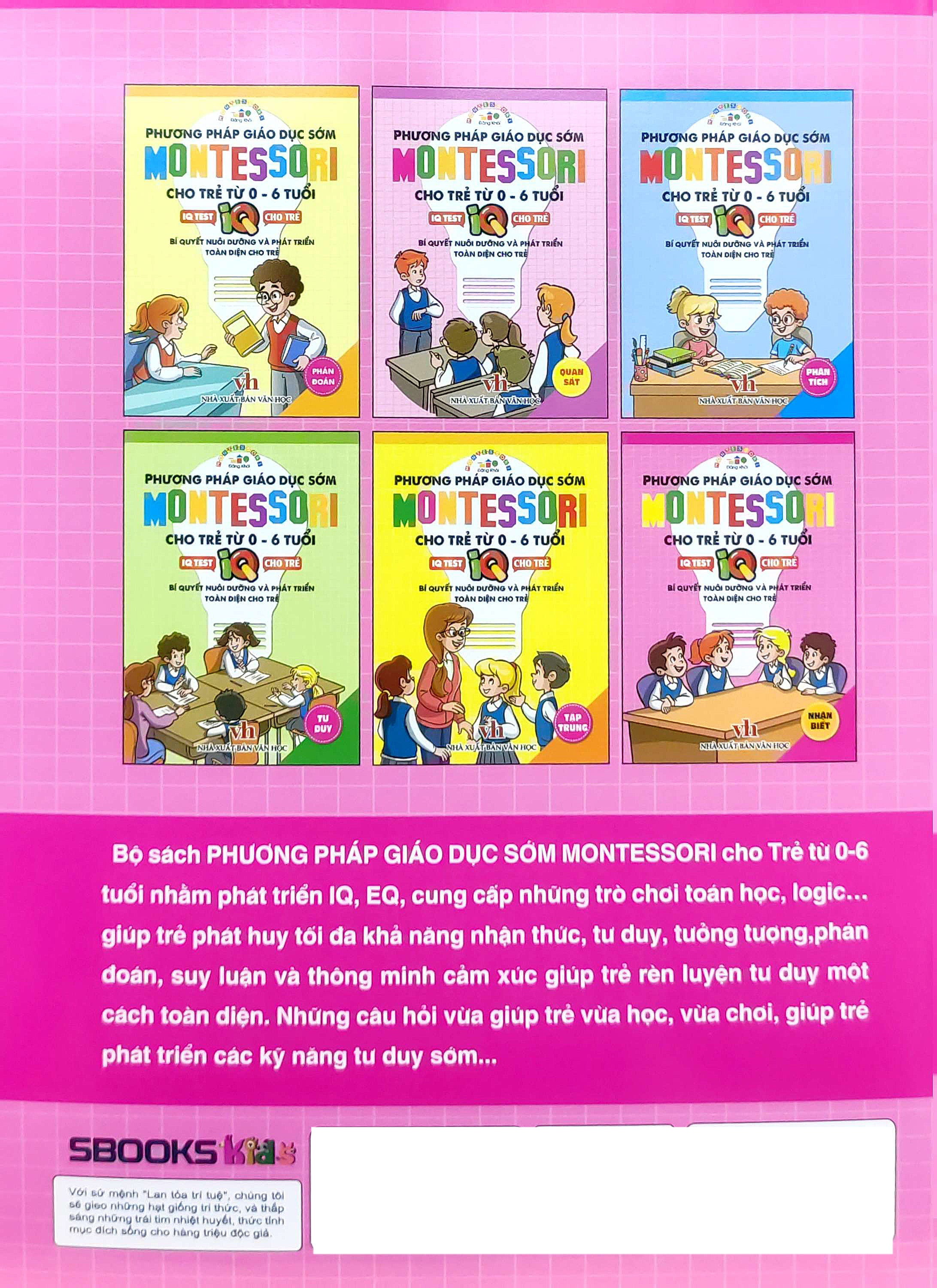 phương pháp giáo dục sớm montesori cho trẻ từ 0 - 6 tuổi - nhận biết