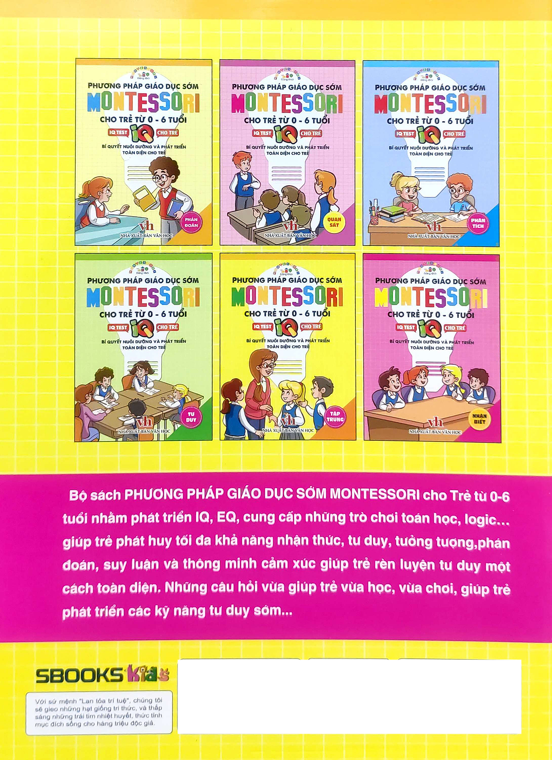 phương pháp giáo dục sớm montesori cho trẻ từ 0 - 6 tuổi - tập trung