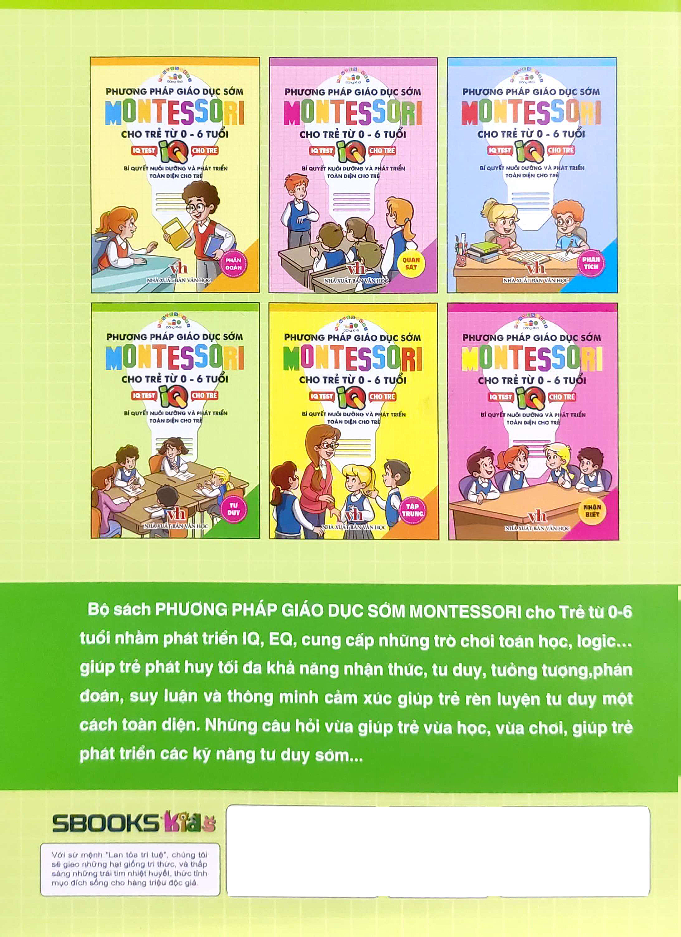 phương pháp giáo dục sớm montesori cho trẻ từ 0 - 6 tuổi - tư duy