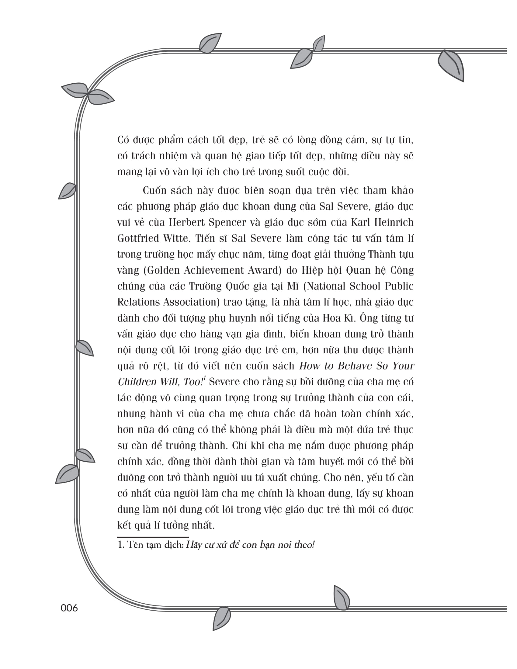 phương pháp giáo dục vui vẻ và khoan dung - cha mẹ giáo dục đúng cách, trẻ hưởng lợi cả đời