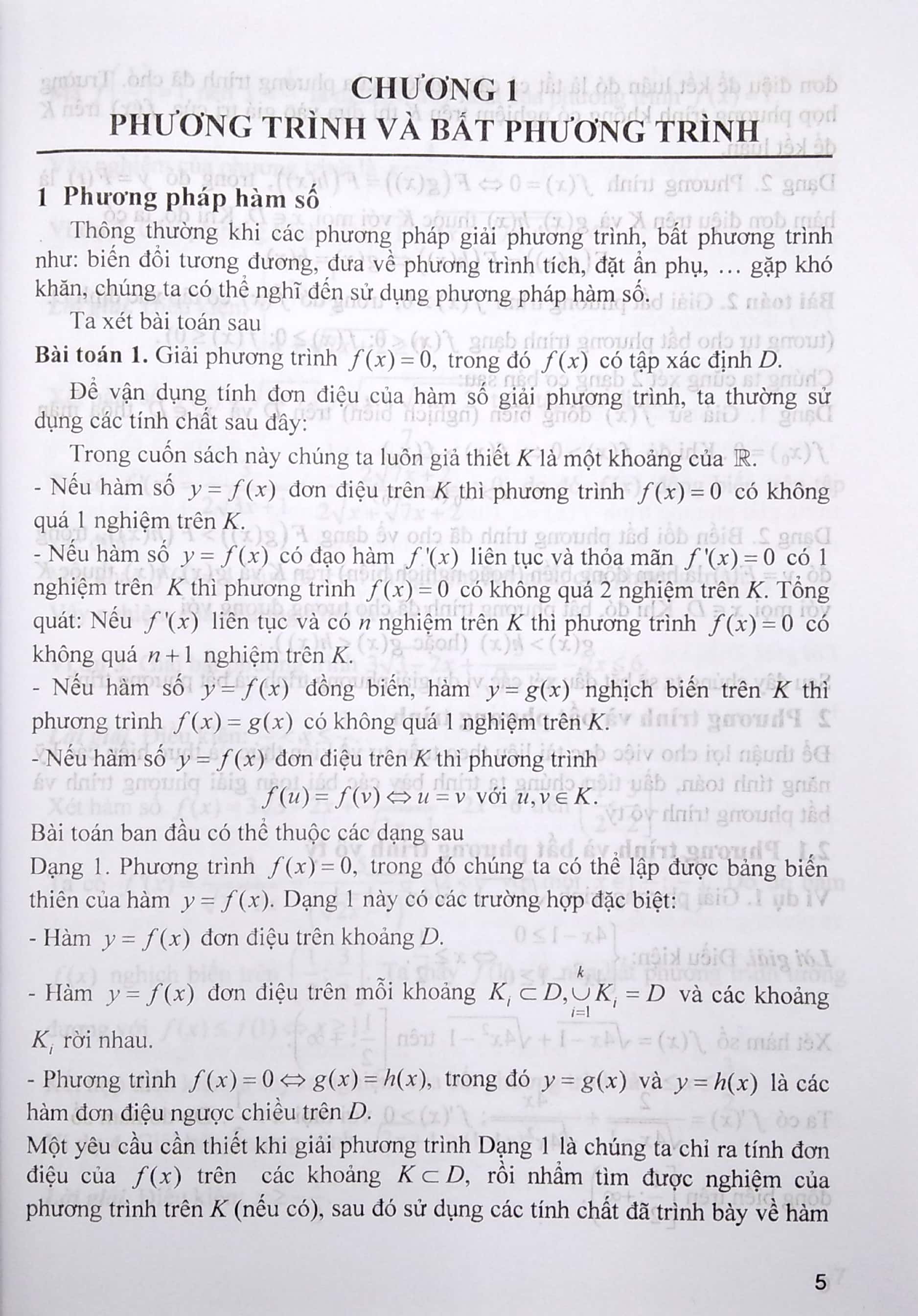 phương pháp hàm số trong giải toán
