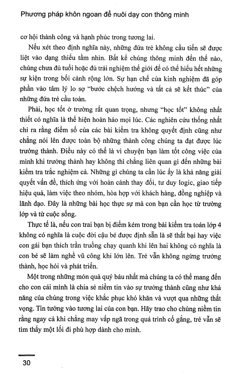 phương pháp khôn ngoan đẻ nuôi dạy con thông minh