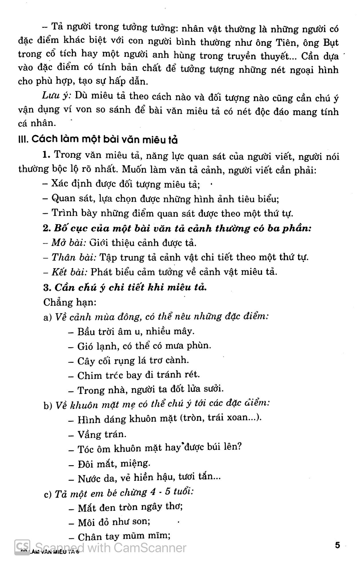 phương pháp làm văn miêu tả 6 (tái bản 2019)