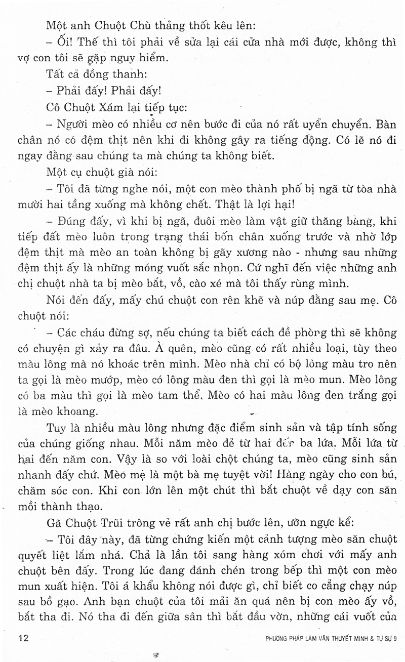 phương pháp làm văn thuyết minh & tự sự 9