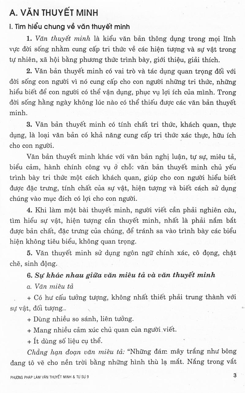 phương pháp làm văn thuyết minh & tự sự 9