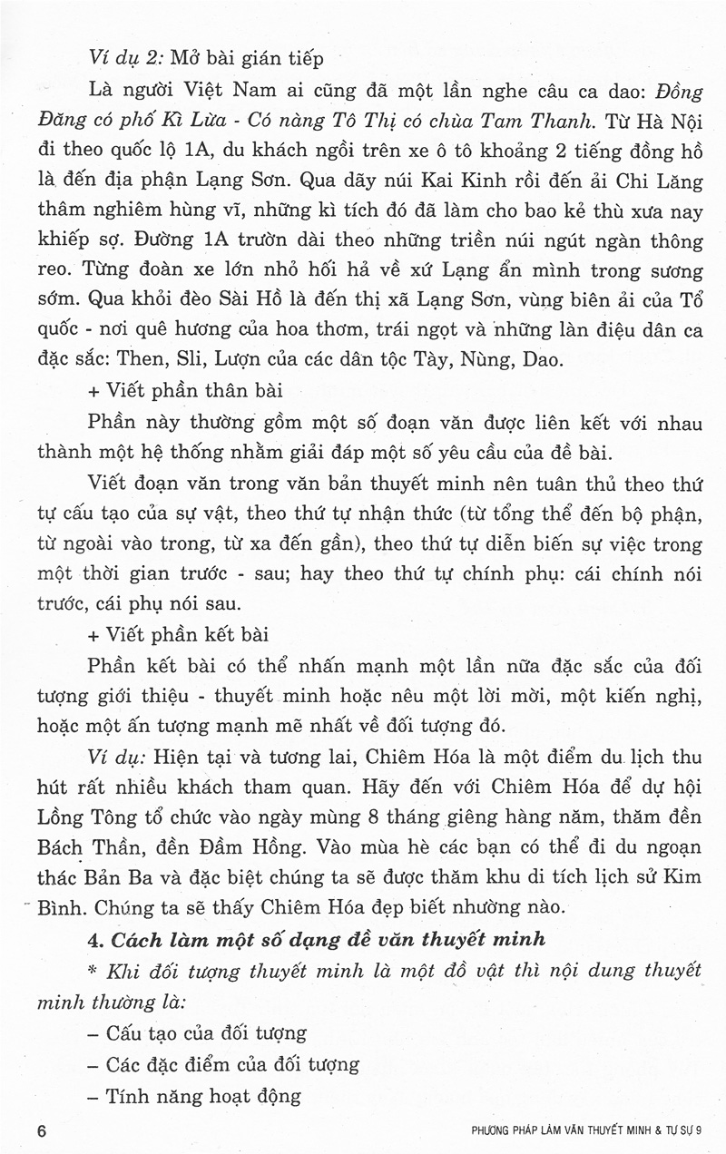 phương pháp làm văn thuyết minh & tự sự 9