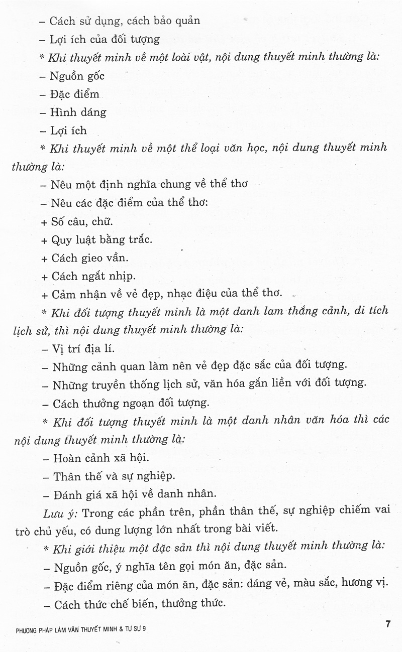phương pháp làm văn thuyết minh & tự sự 9