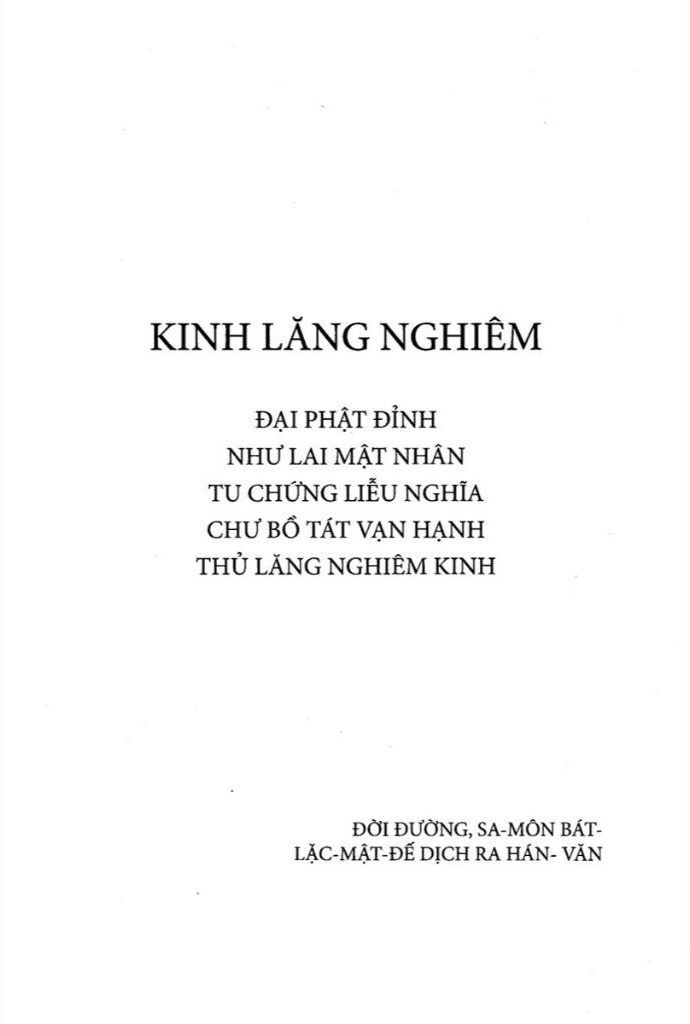 phương pháp mới nghiên cứu kinh lăng nghiêm