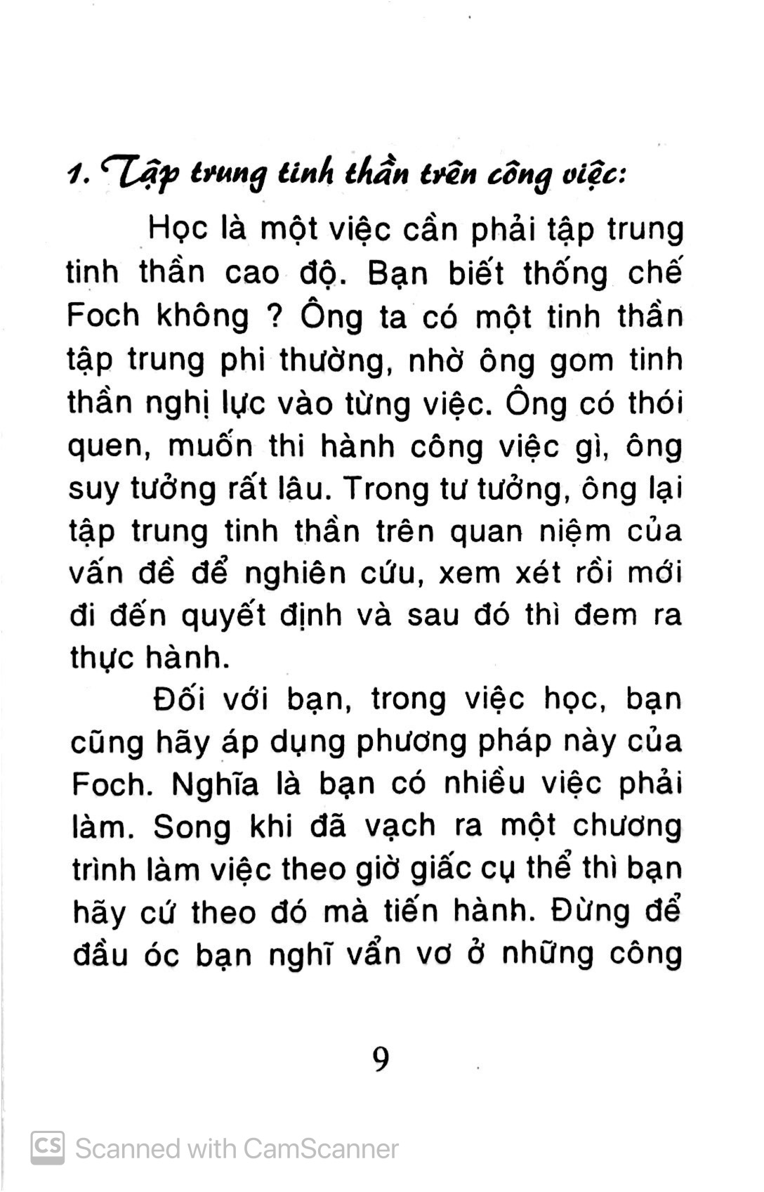 phương pháp tập trung một giờ học có hiệu quả