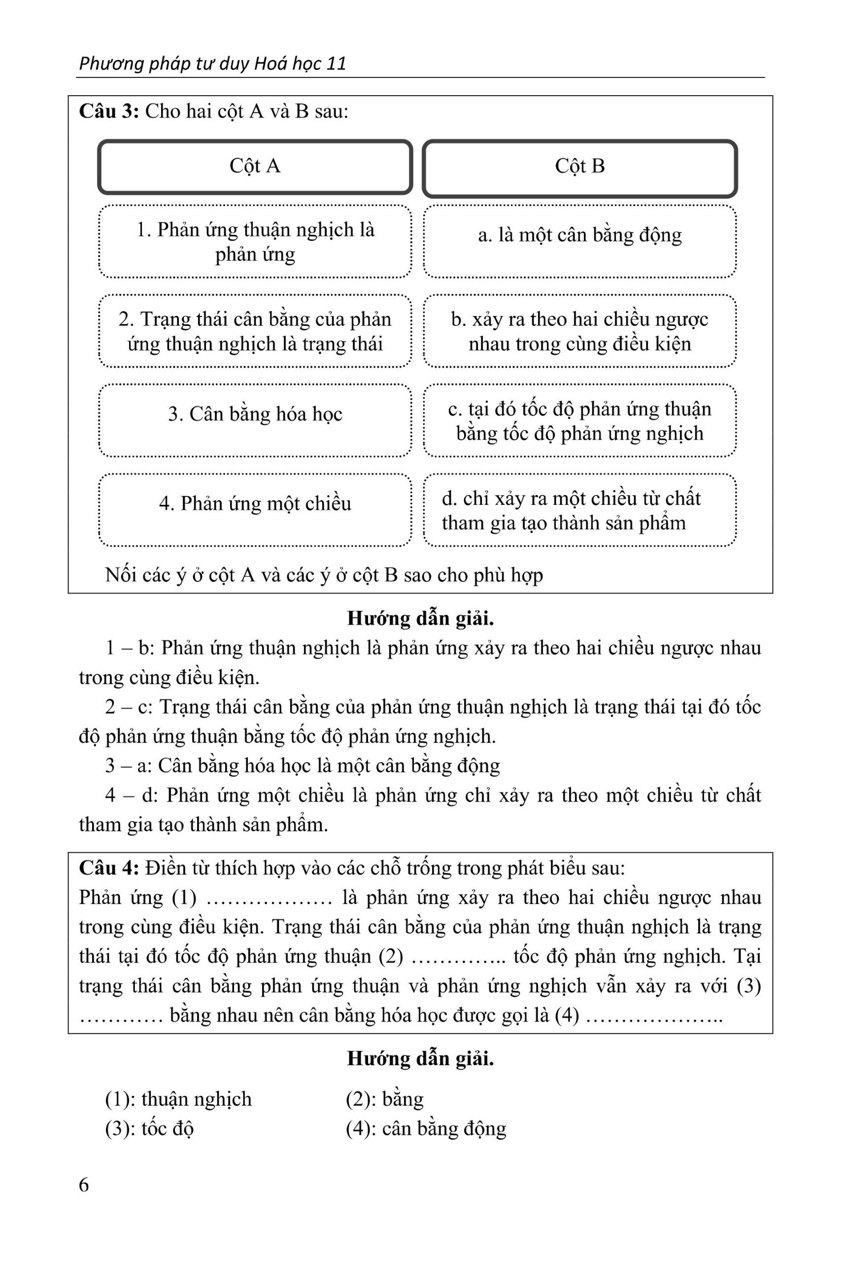 phương pháp tư duy hóa học 11