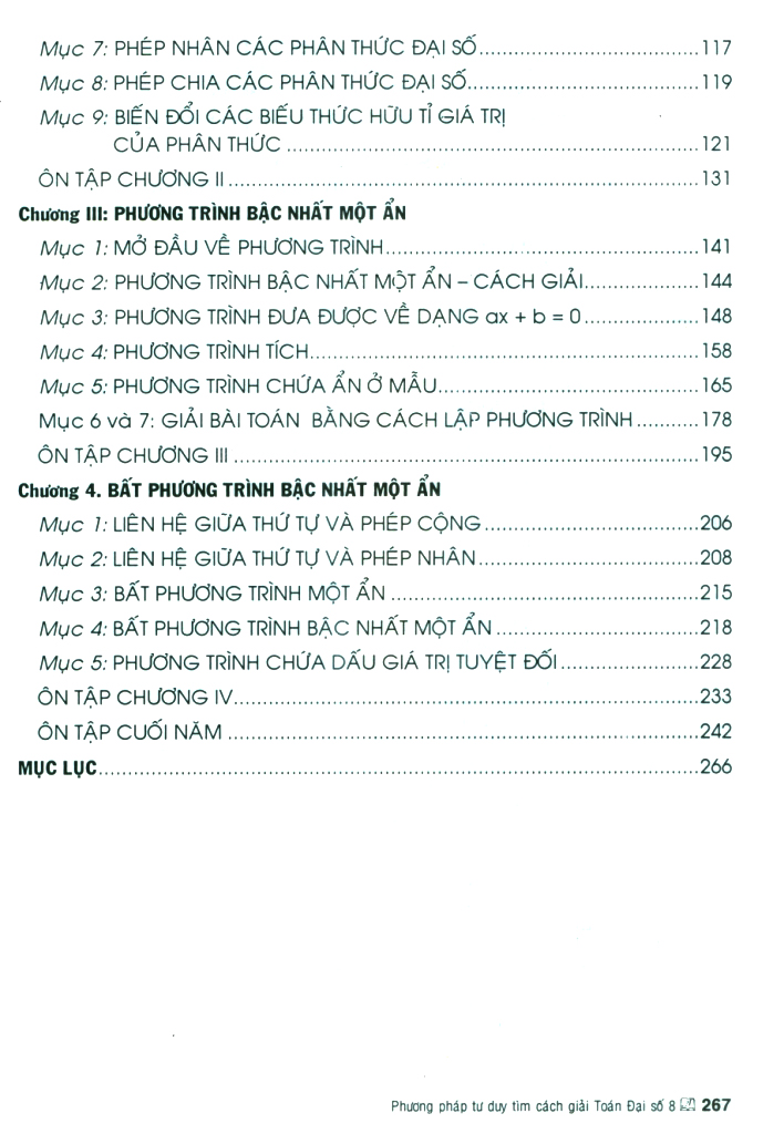 phương pháp tư duy tìm cách giải toán đại số 8 (dùng chung cho các bộ sgk hiện hành)