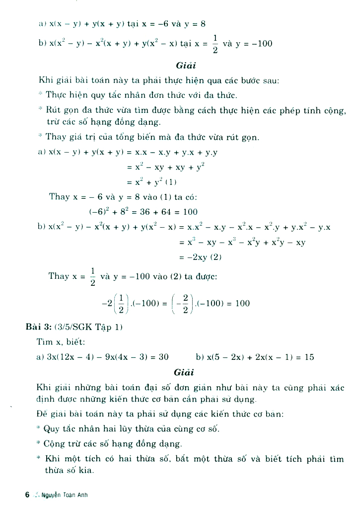 phương pháp tư duy tìm cách giải toán đại số 8 (dùng chung cho các bộ sgk hiện hành)