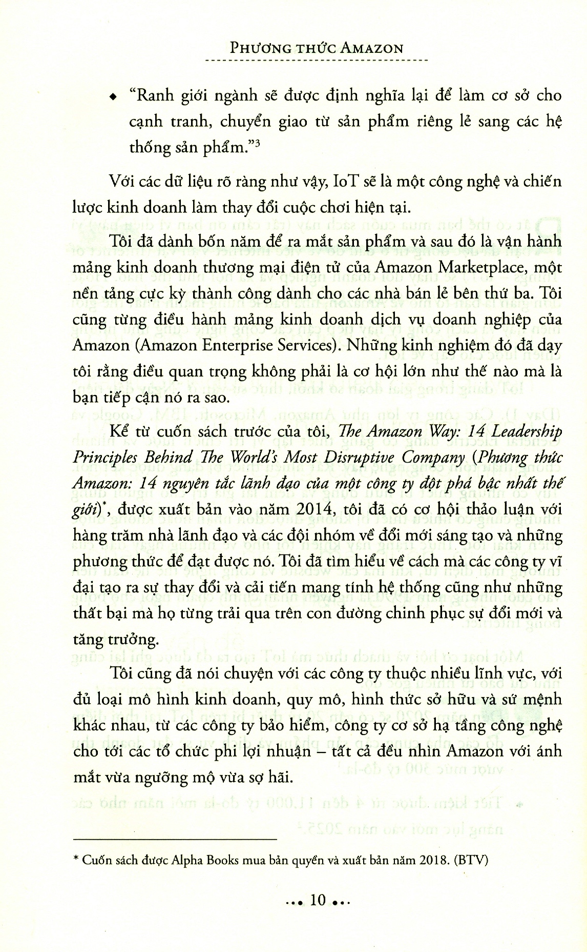 phương thức amazon - 10 nguyên lý internet vạn vật