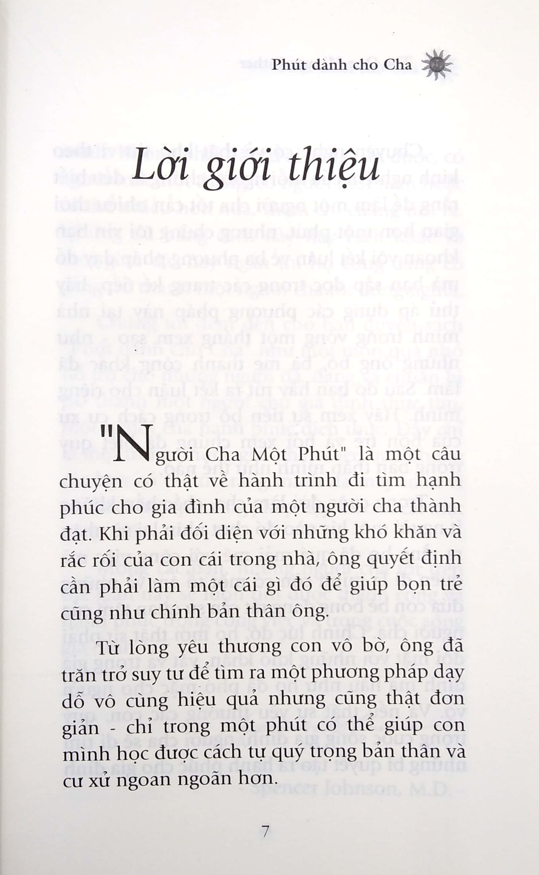 phút dành cho cha - tái bản 2020