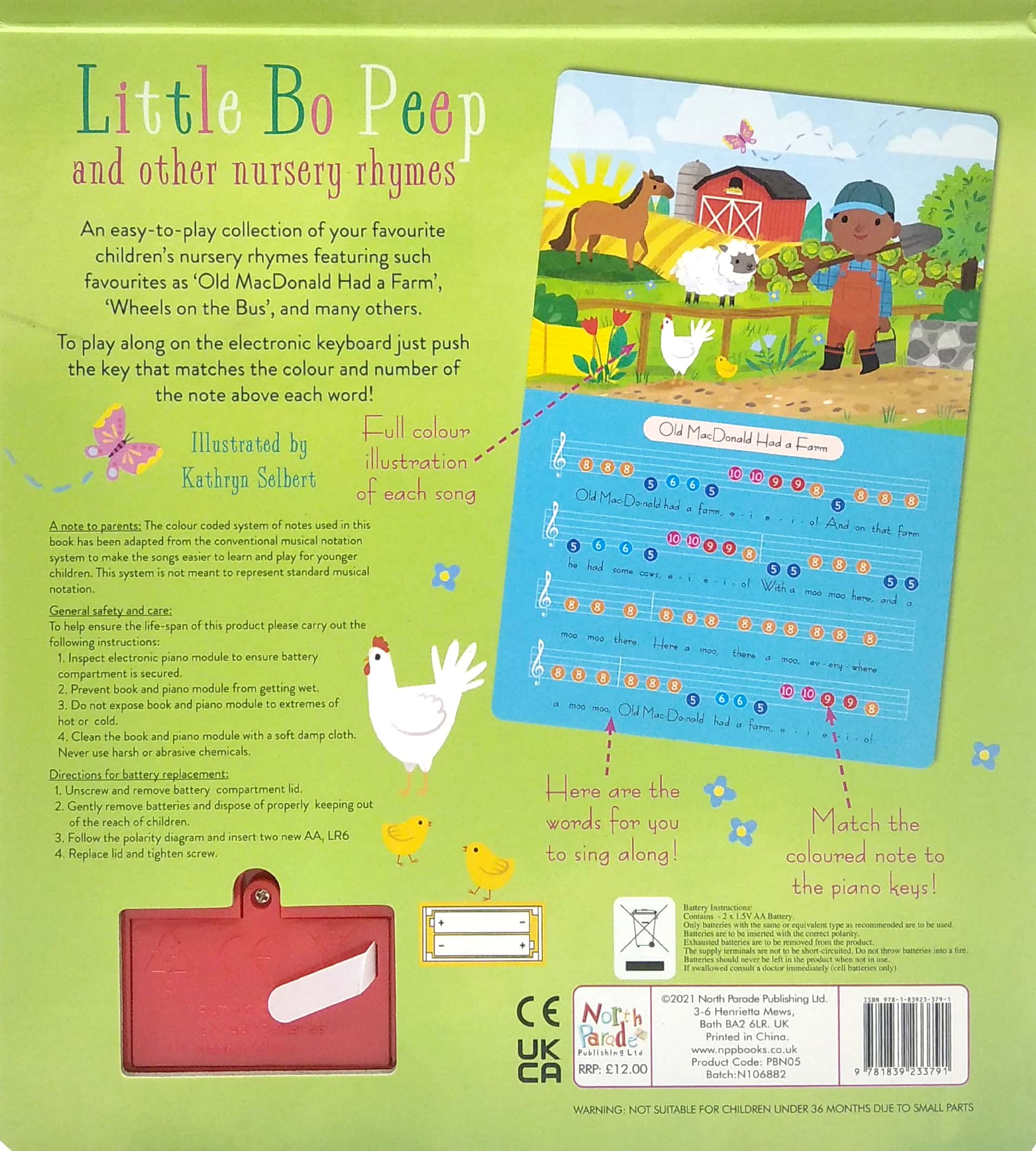 piano book - little bo peep