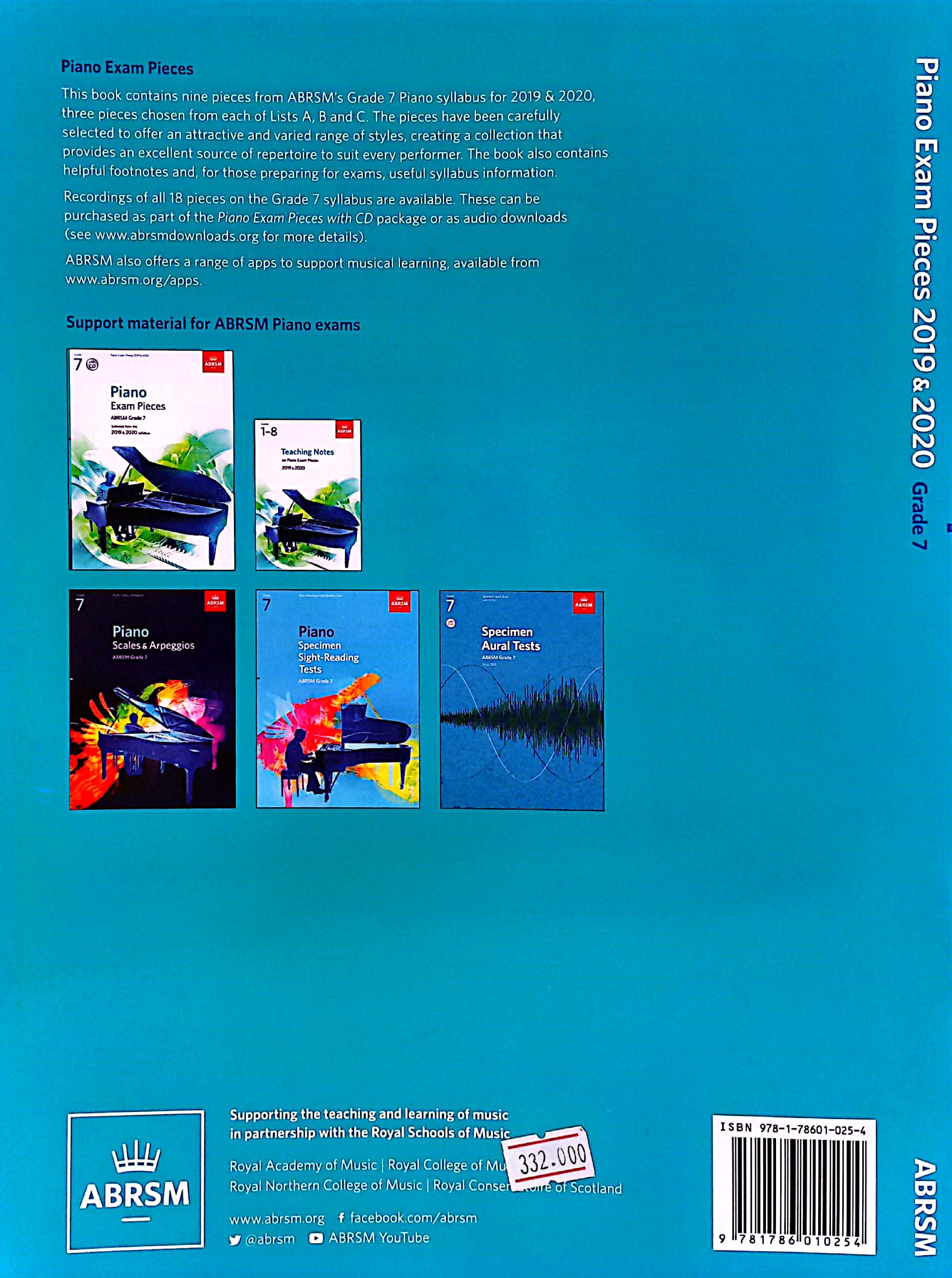 piano exam pieces 2019 & 2020, abrsm grade 7: selected from the 2019 & 2020 syllabus (abrsm exam pieces)