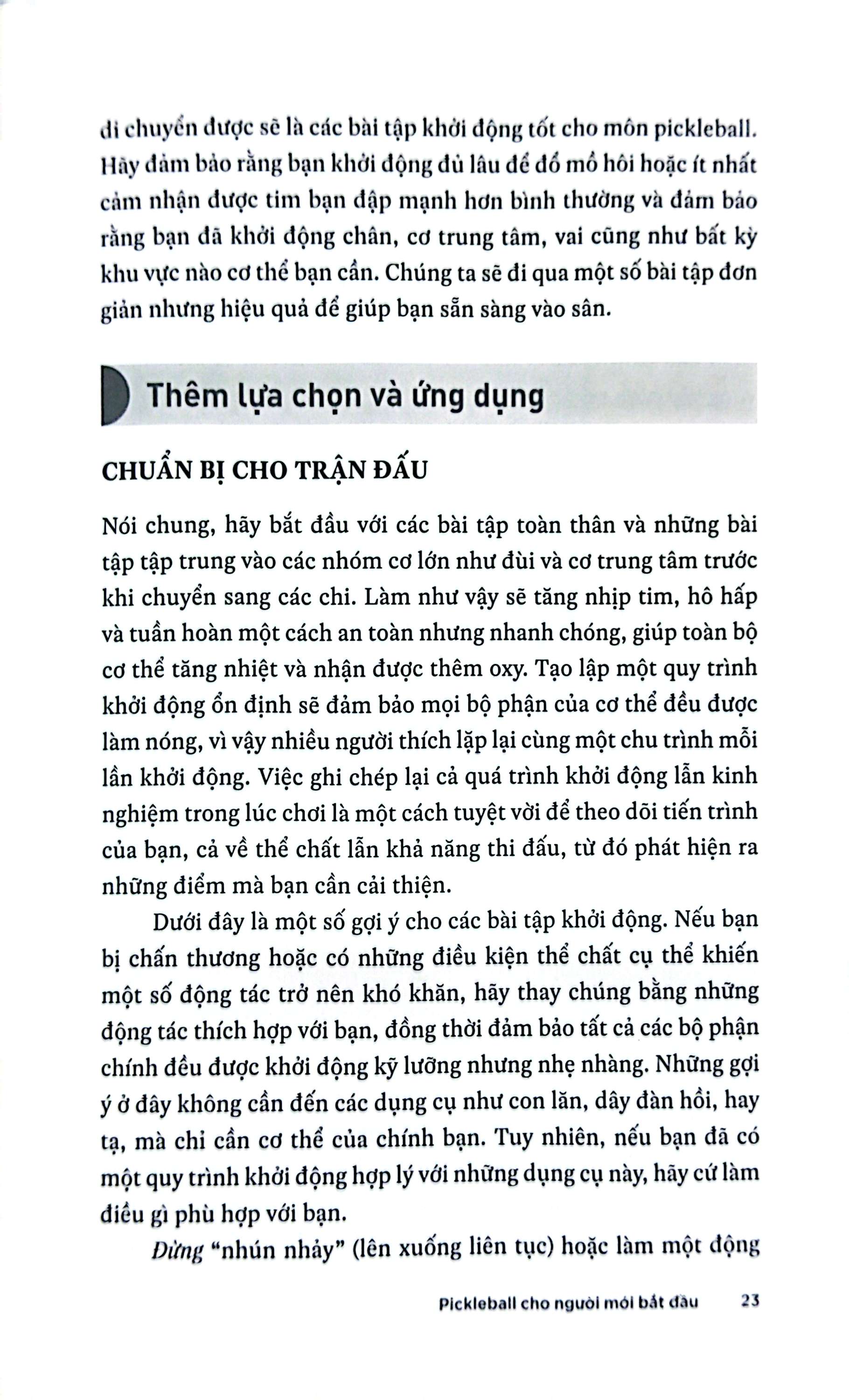 pickleball cho người mới bắt đầu